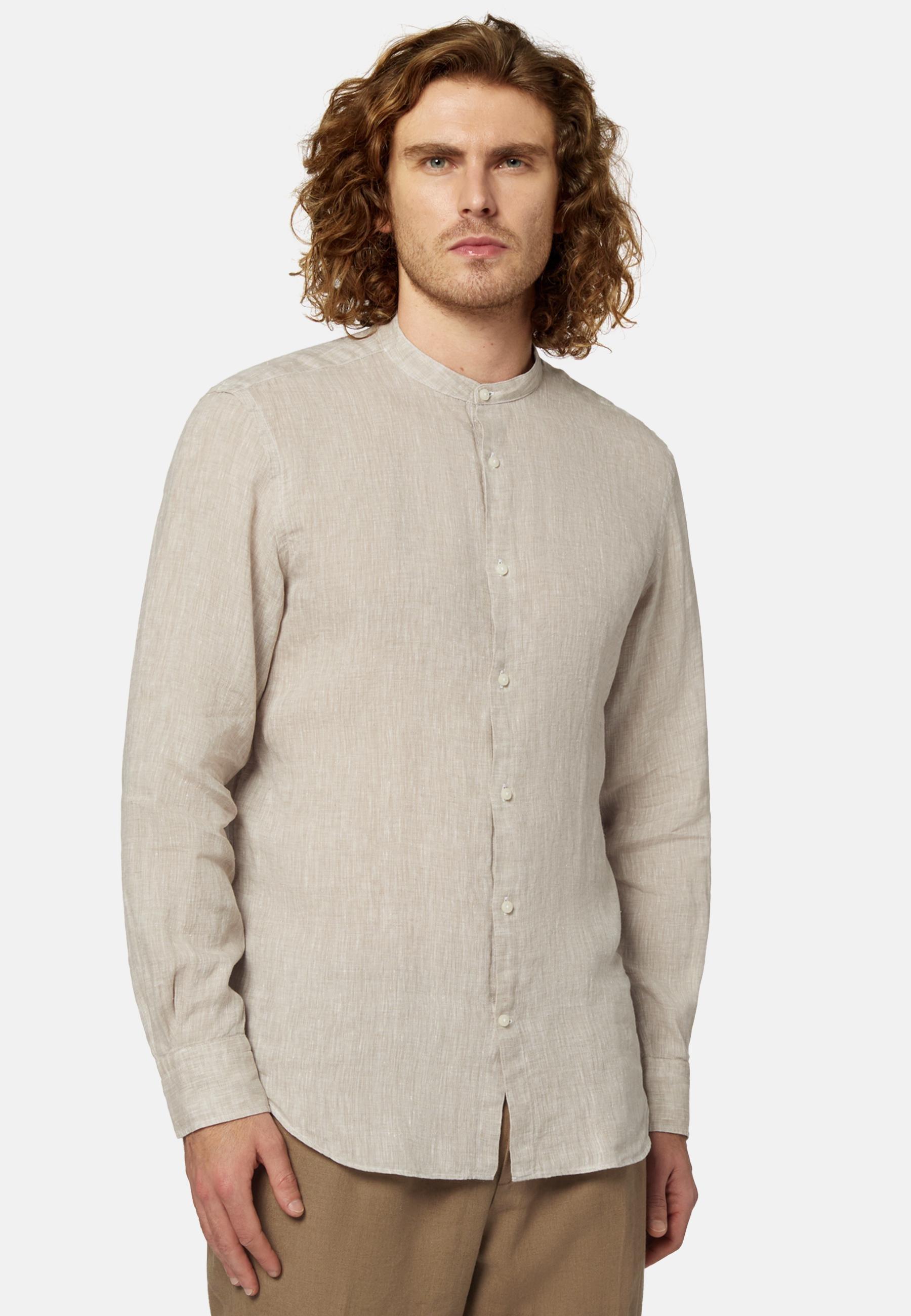 Linen Shirt Beige, , large image number 0