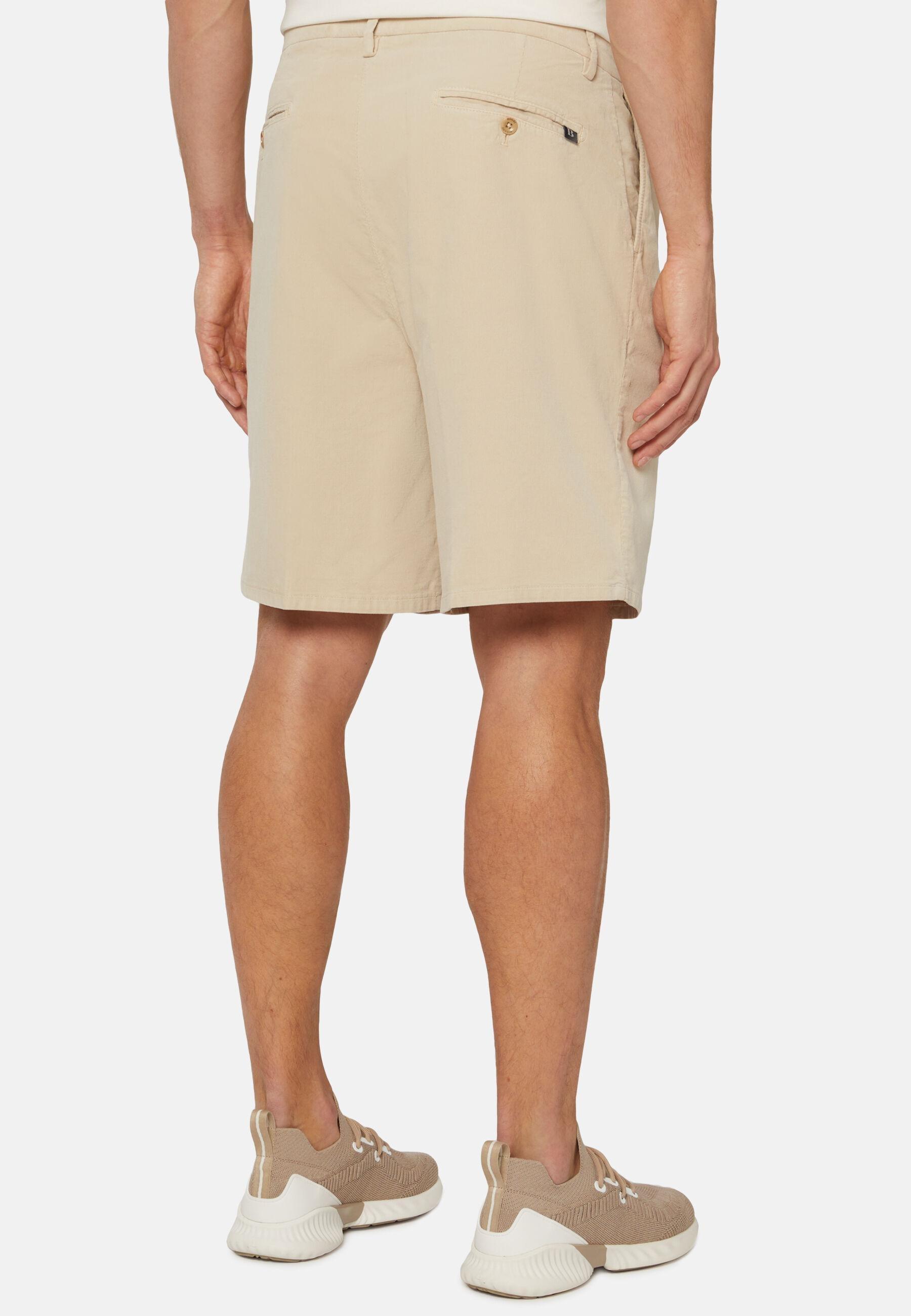 Ultra Light Cotton Bermuda Shorts Beige, Beige, medium