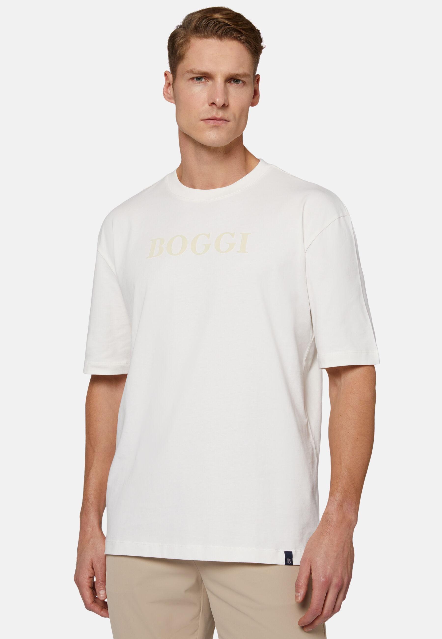 Cotton T-Shirt White, White, medium