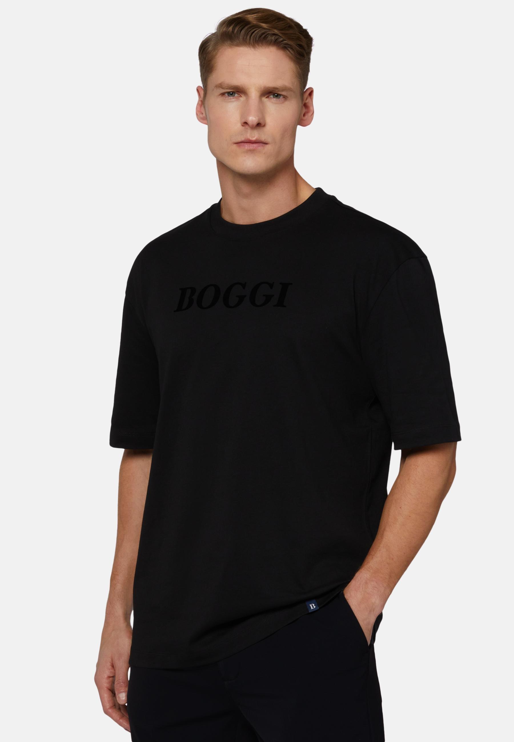 Cotton T-Shirt Black, 3901_BLAC, large image number 0