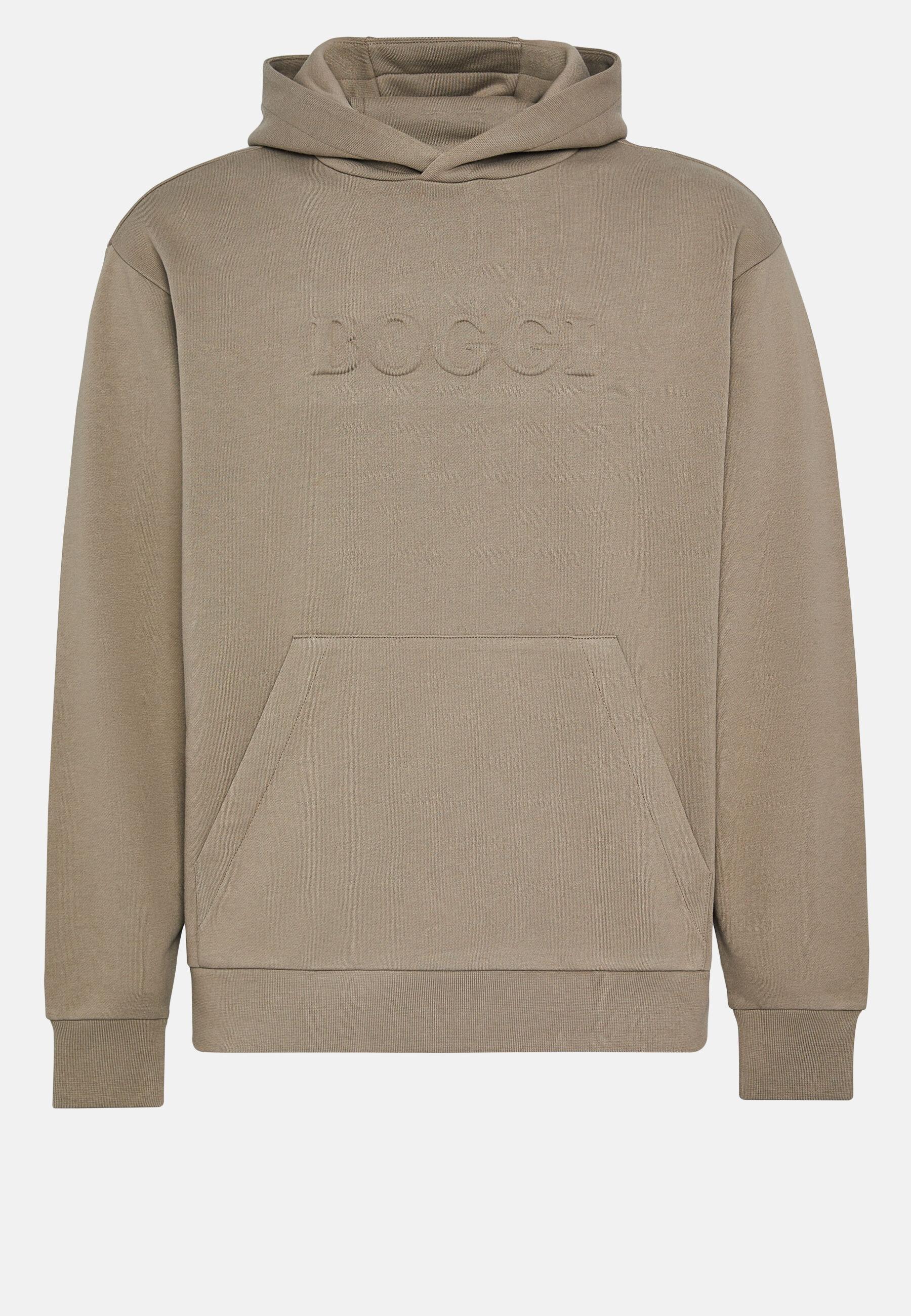 Hooded Sweatshirt in Cotton, Taupe, Taupe, large image number 6