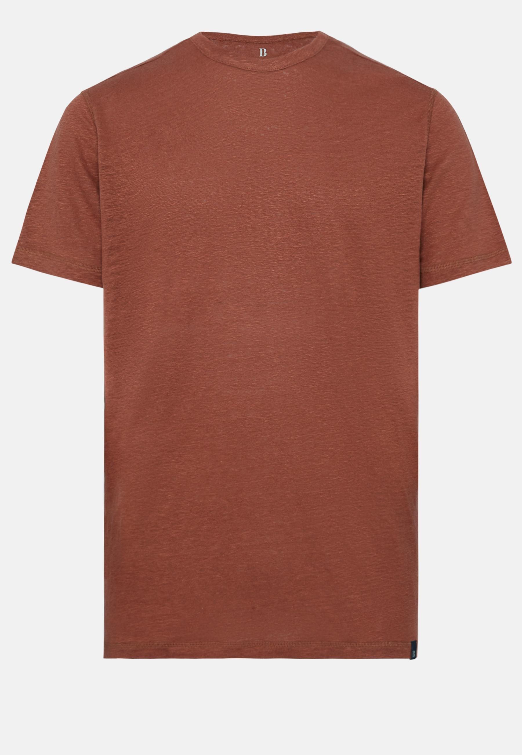 Stretch Linen Jersey T-Shirt Red, , large image number 2