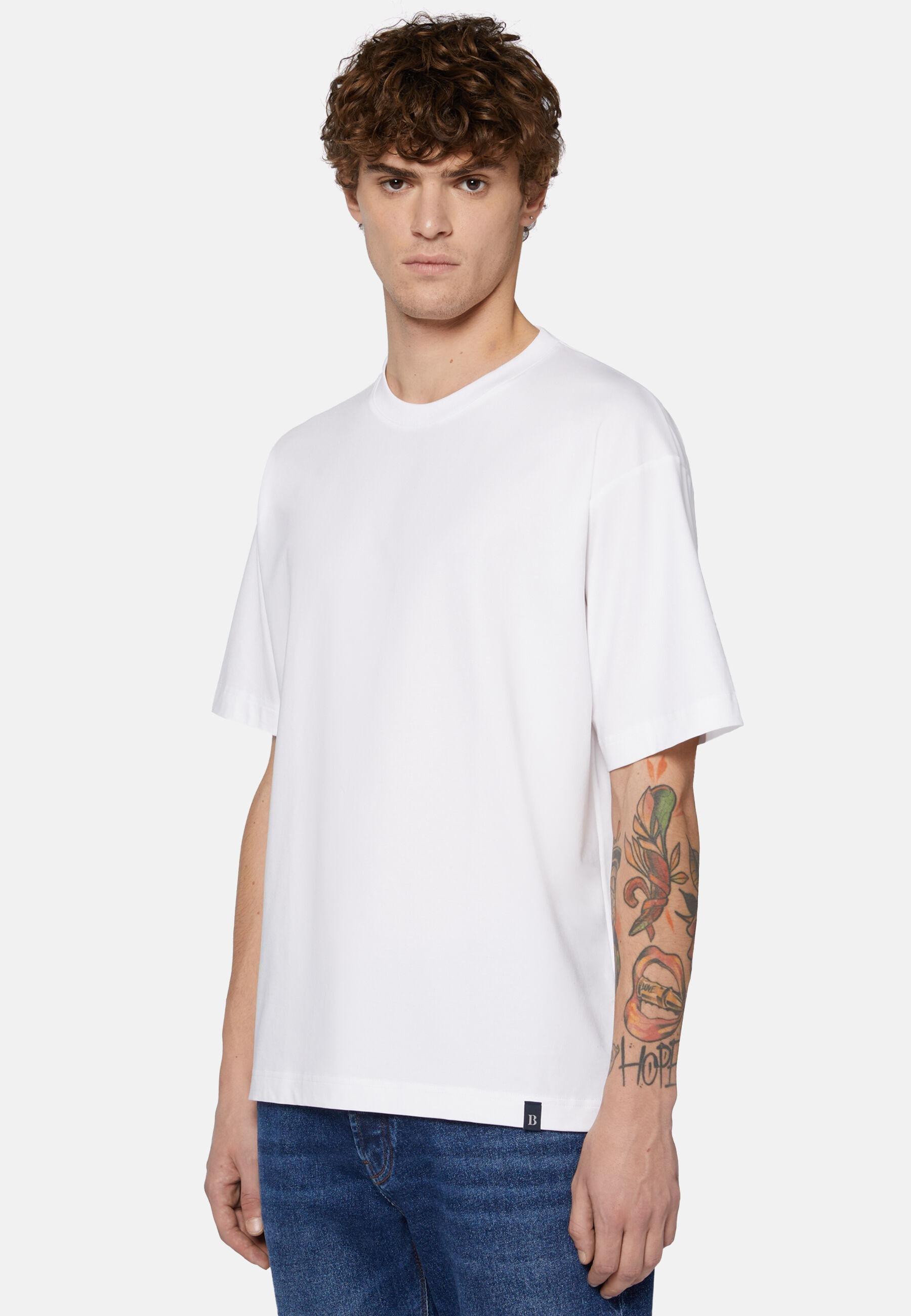High-Performance Jersey T-Shirt White, White, medium