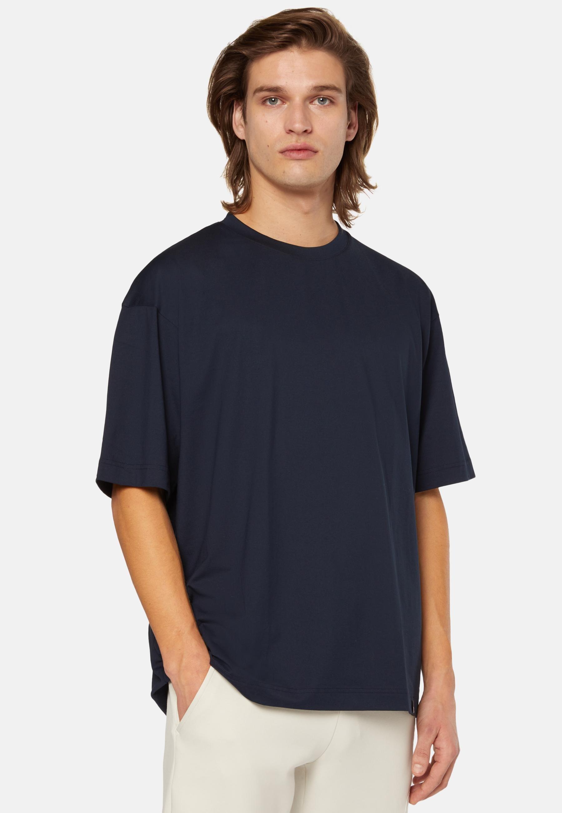 High-Performance Jersey T-Shirt Navy, Navy blue, large image number 0