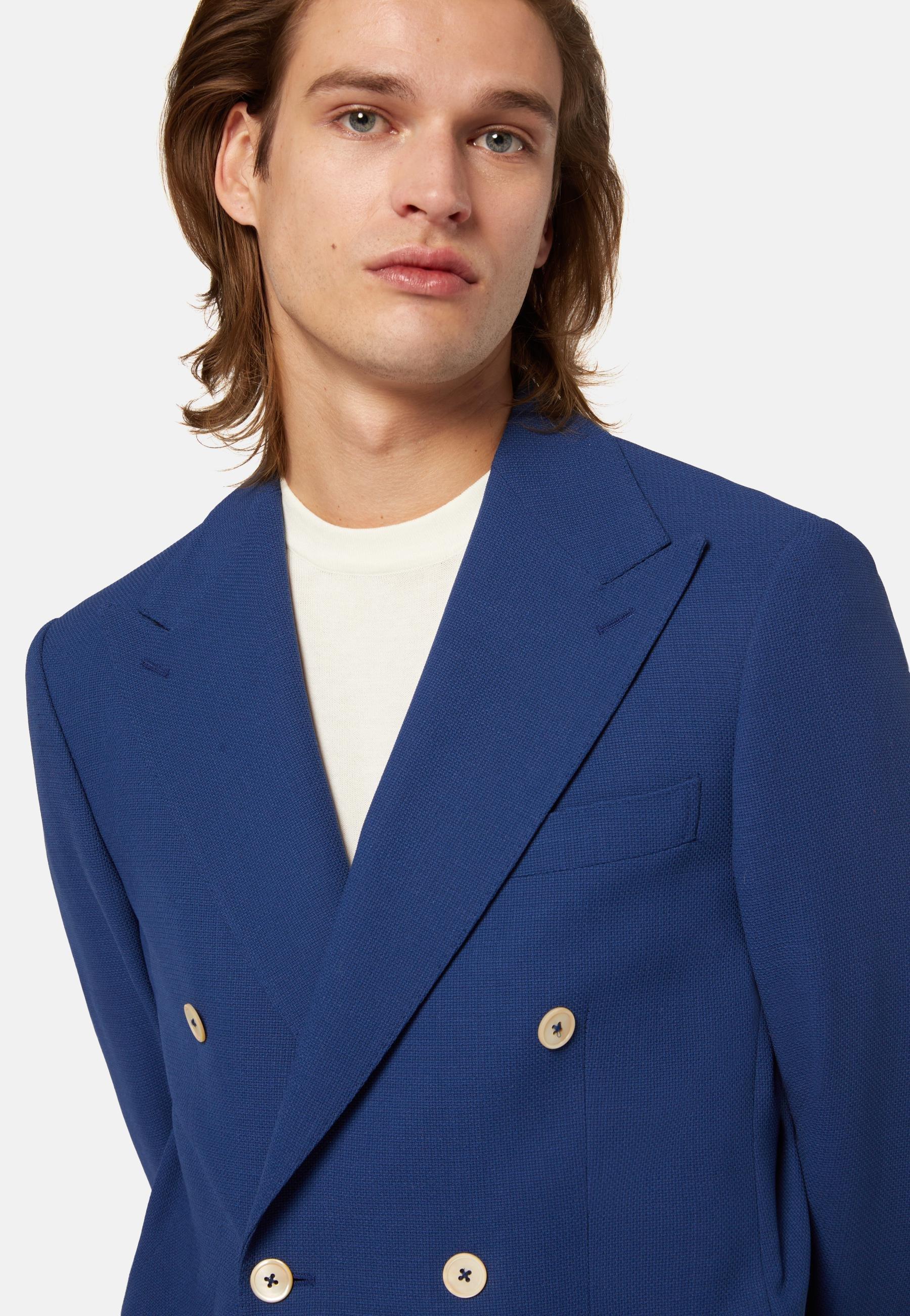 Double-Breasted Jacket Blue, , large image number 2
