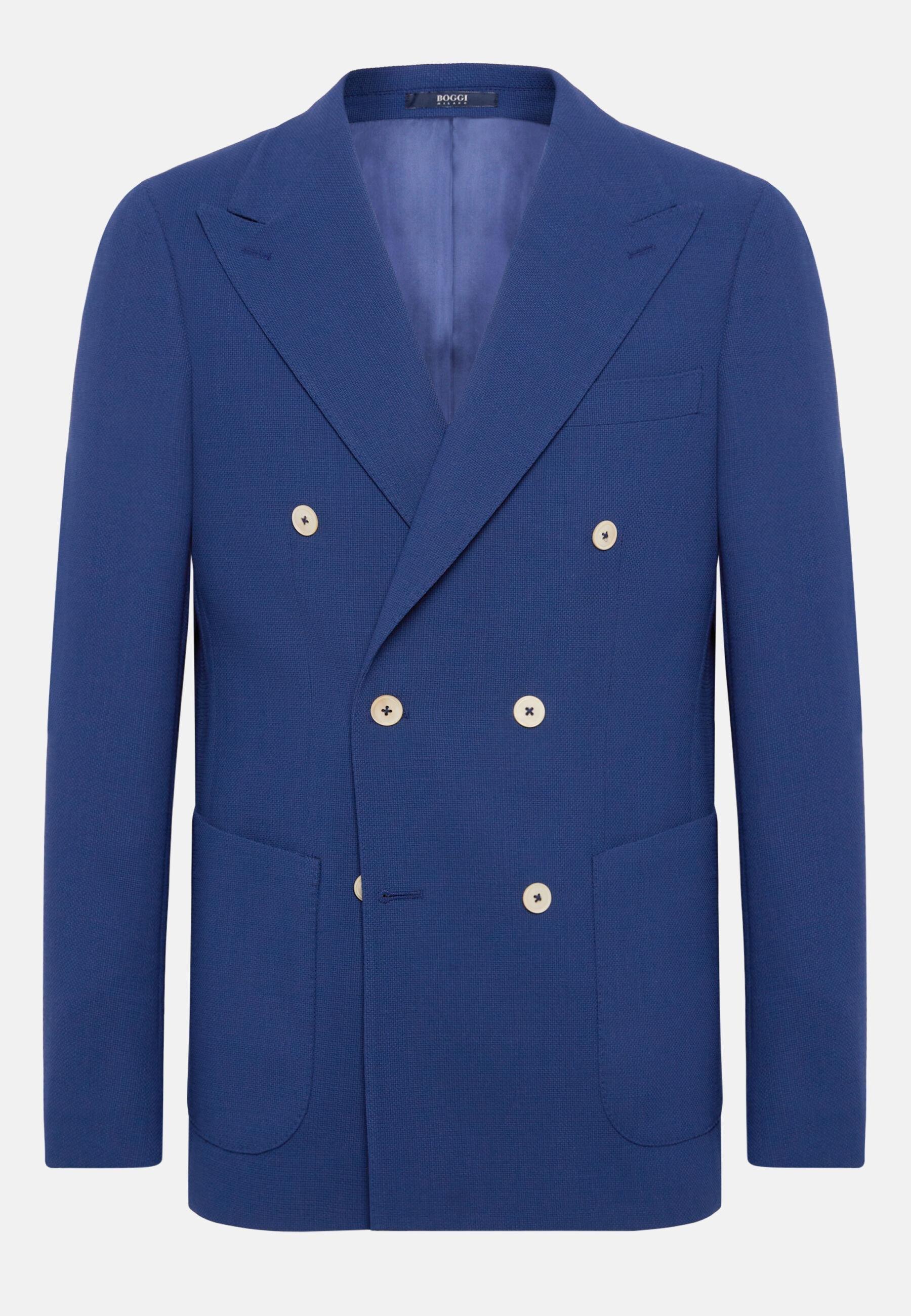 Double-Breasted Jacket Blue, Blue, large image number 3