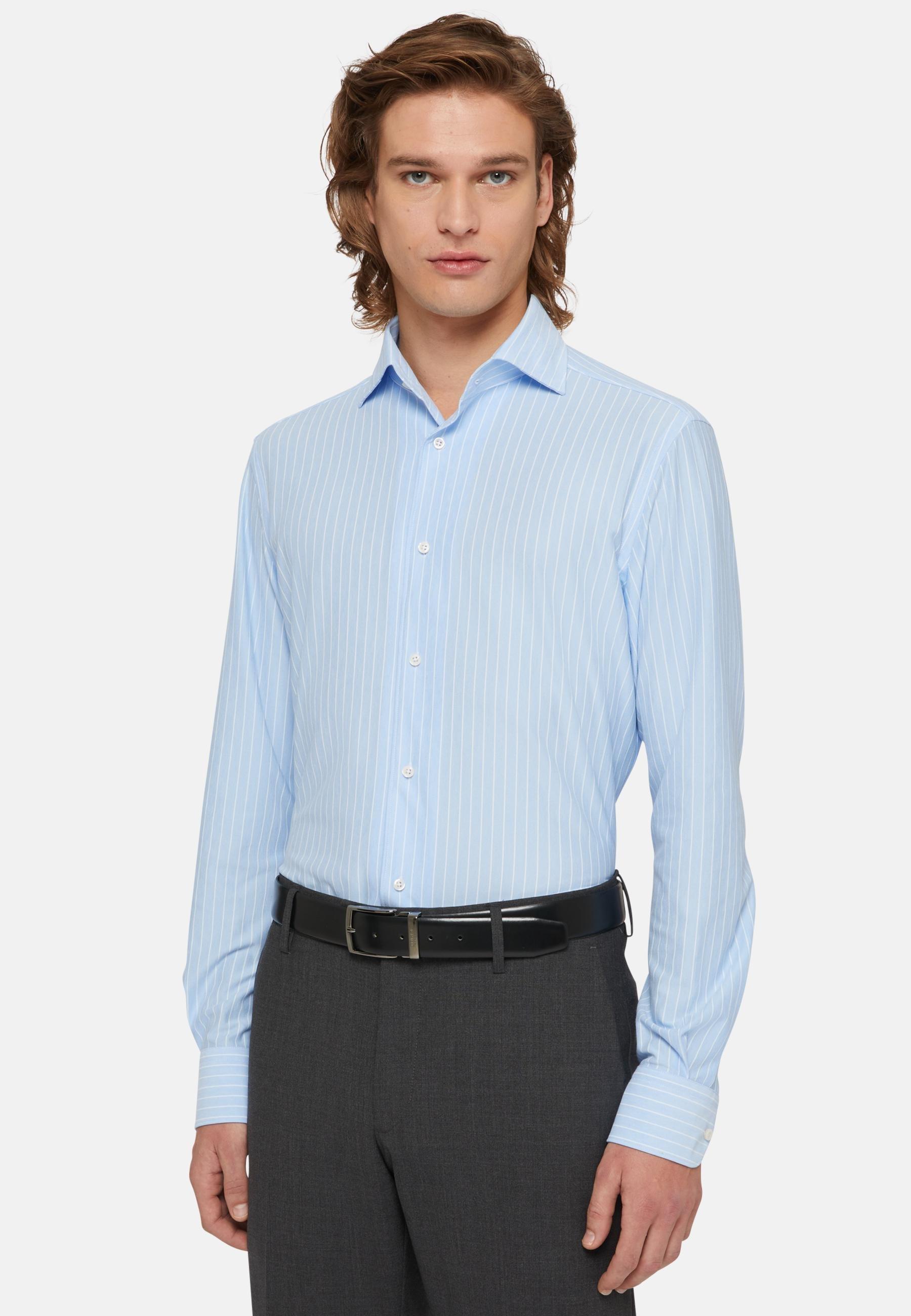 Regular Fit Japanese Jersey Polo Shirt Blue, Light Blue, large image number 0