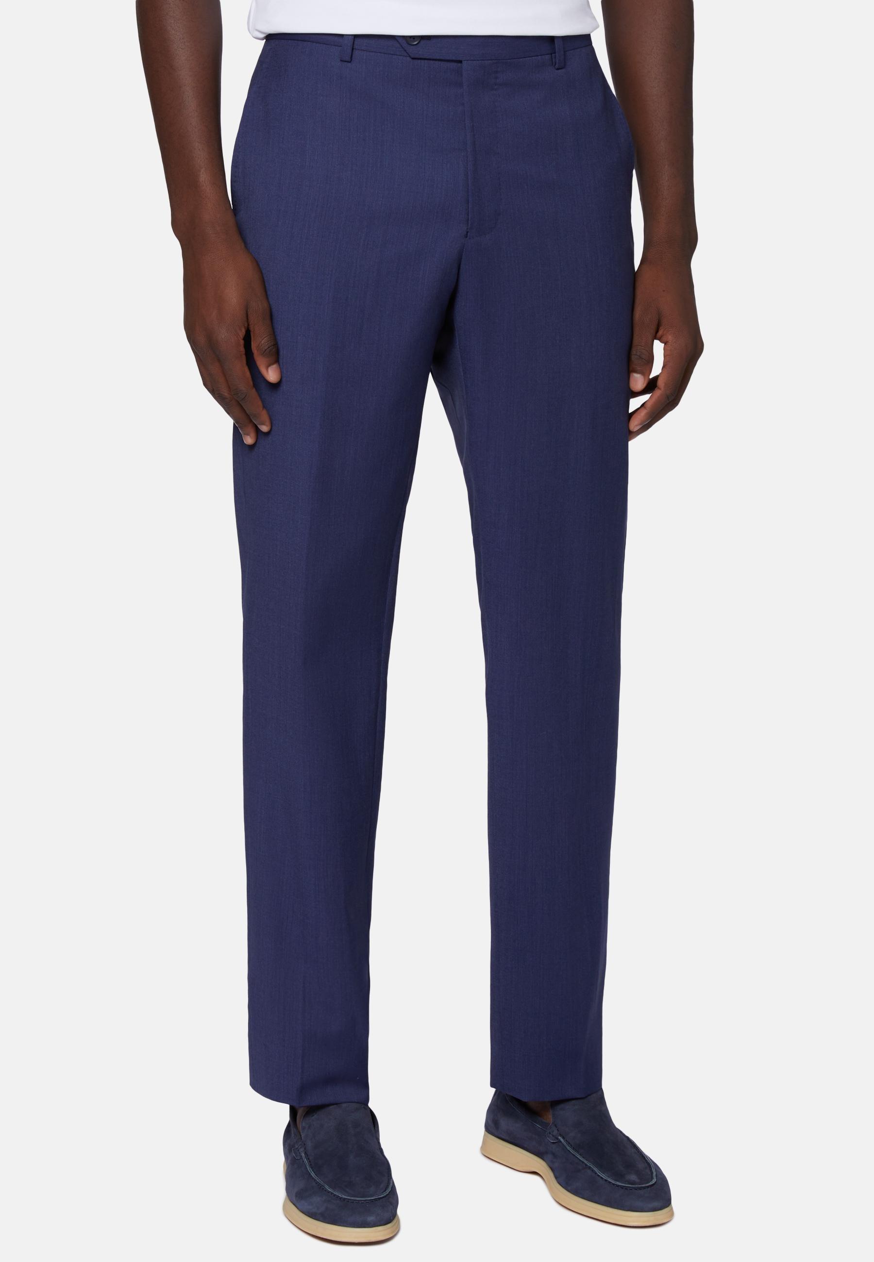 B-Aria Wool Trousers Navy, , large image number 0