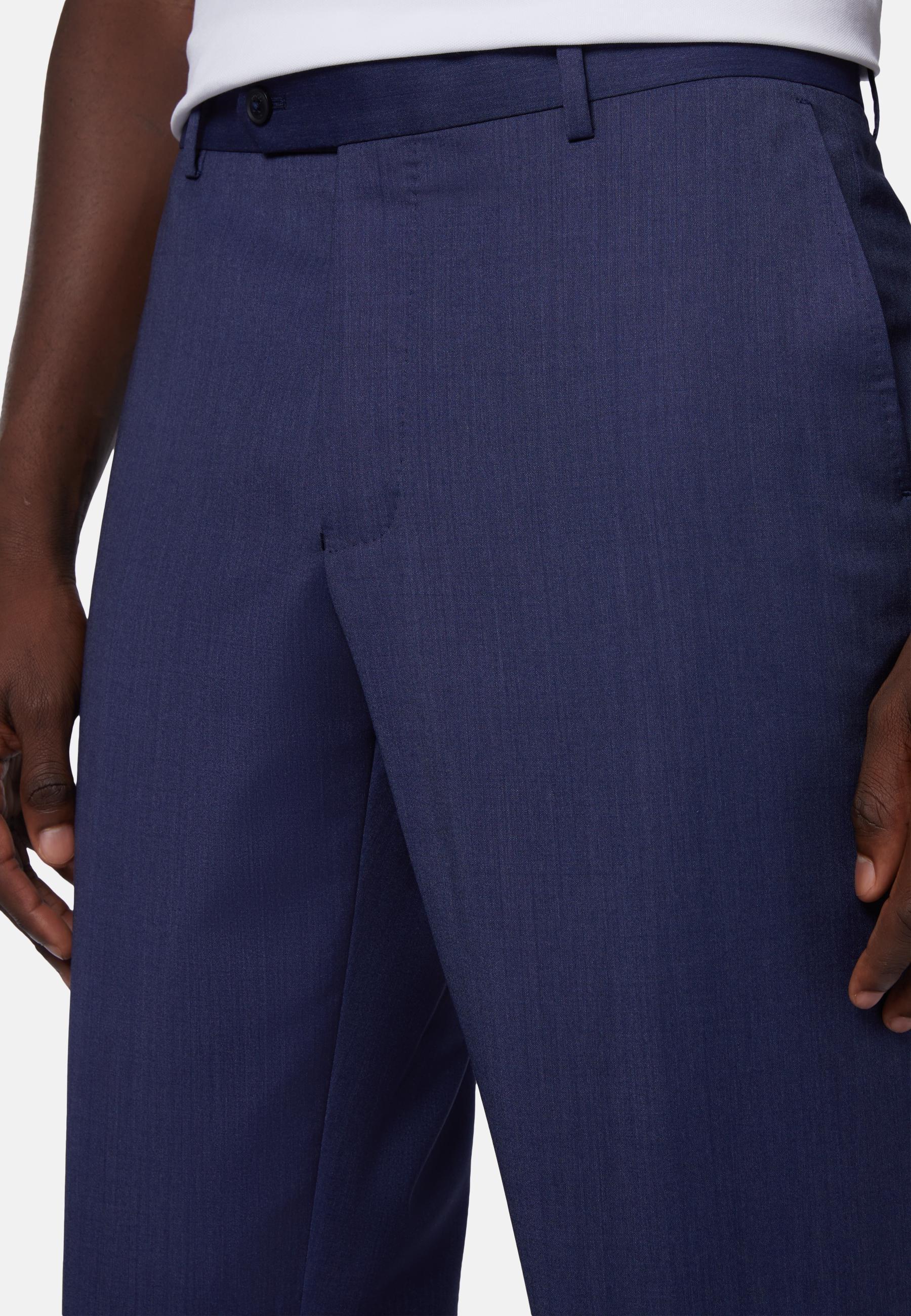 B-Aria Wool Trousers Navy, , large image number 3