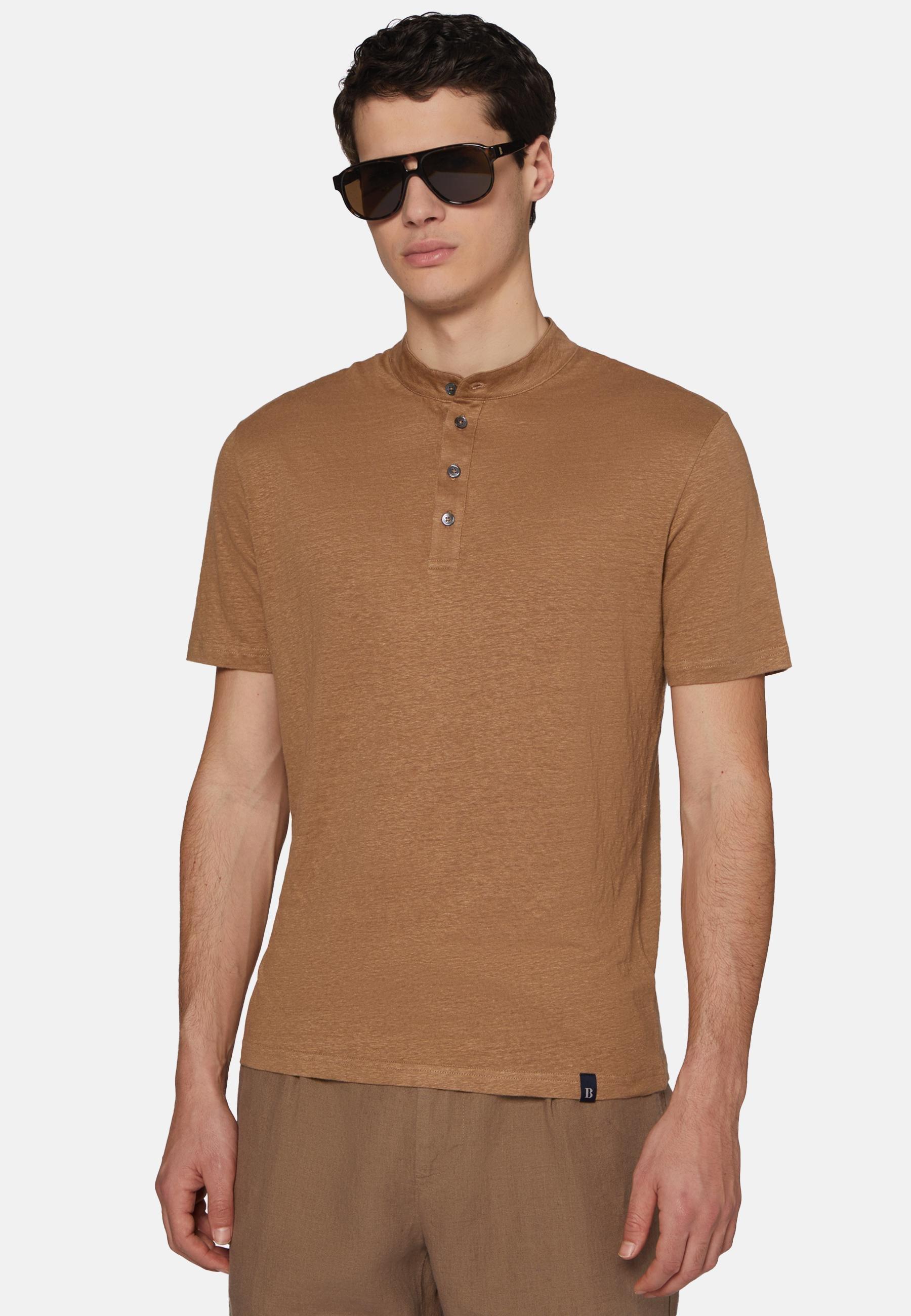 Brown Sustainable High-Performance Jersey Polo Shirt, , large image number 0