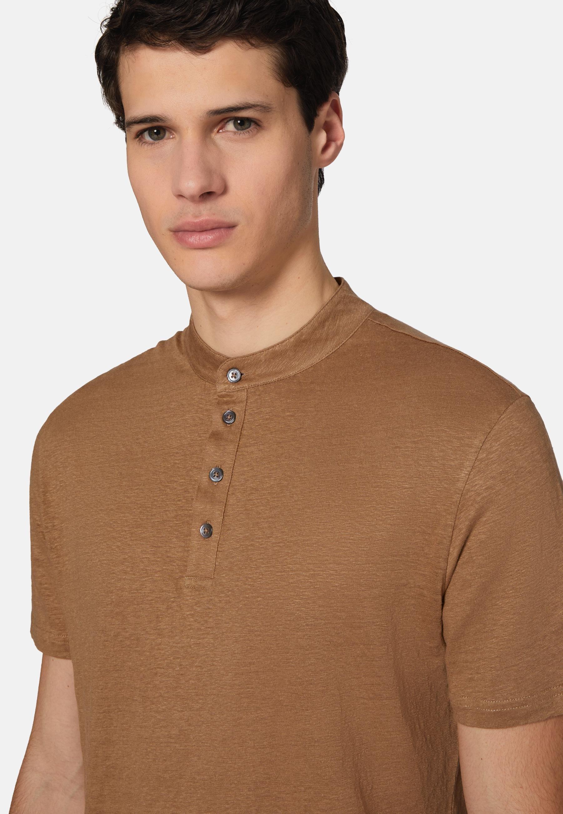 Brown Sustainable High-Performance Jersey Polo Shirt, , large image number 1