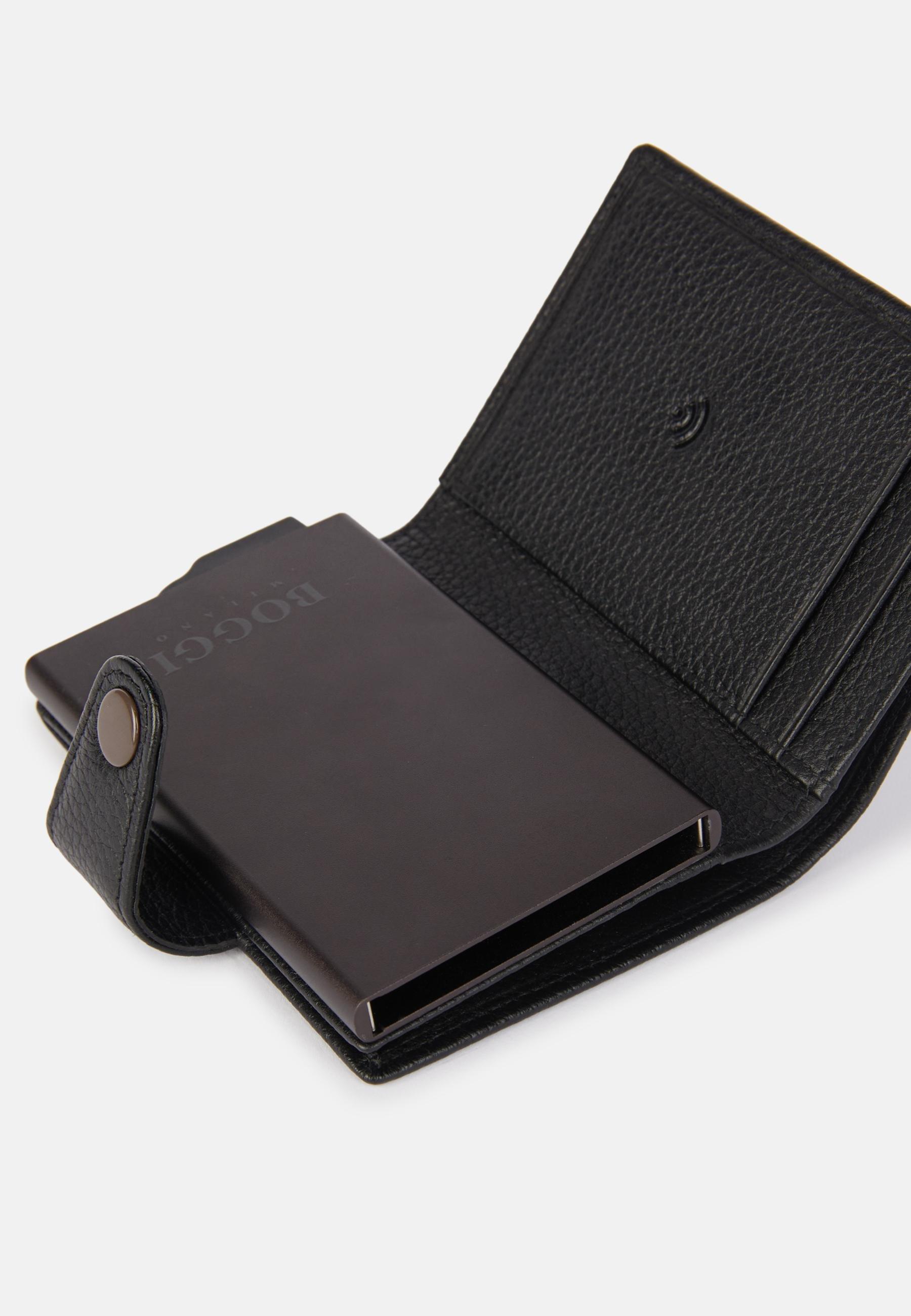 Boggi Milano - Black Leather Credit Card Holder