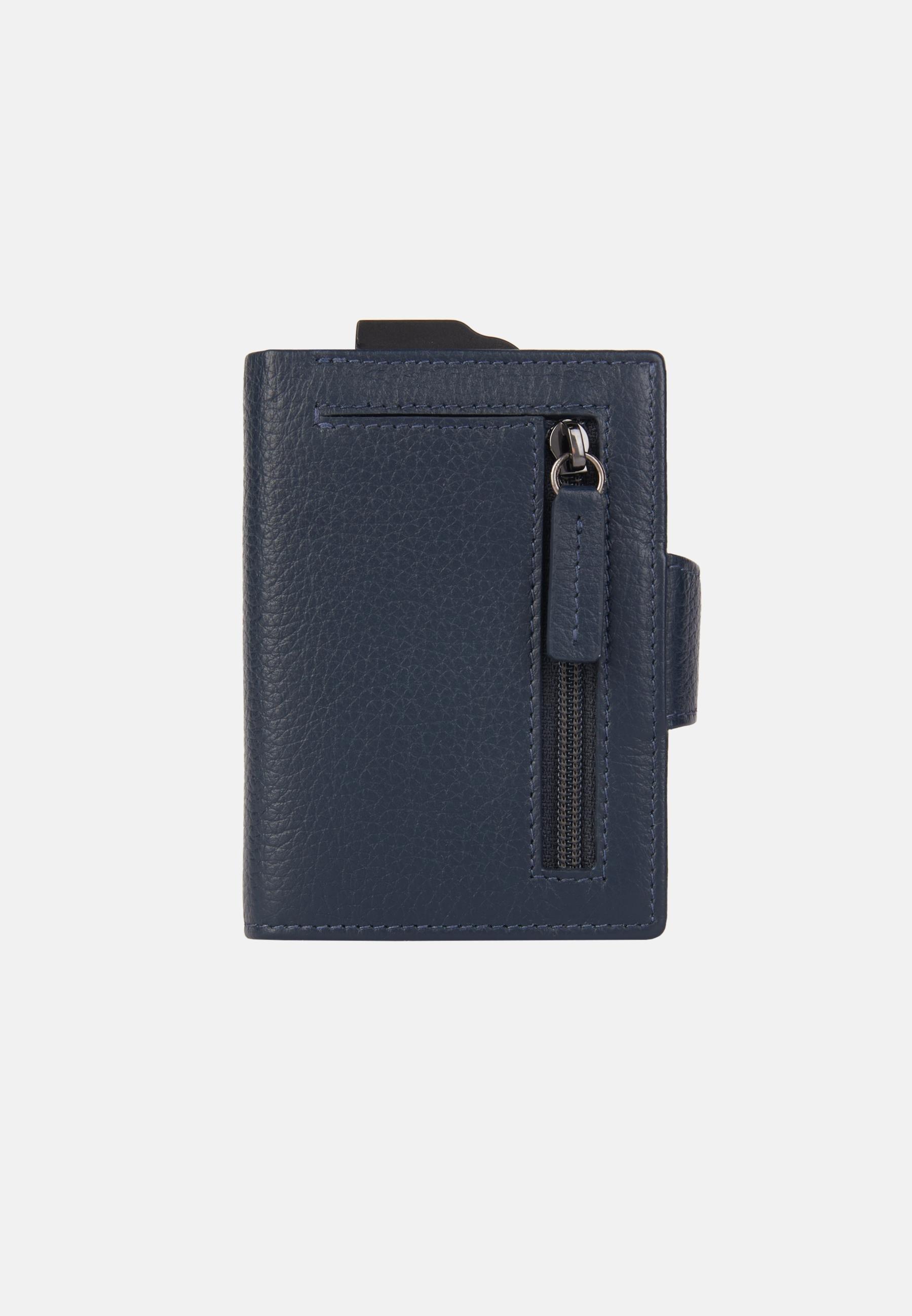 Boggi Milano - Navy Leather Credit Card Holder