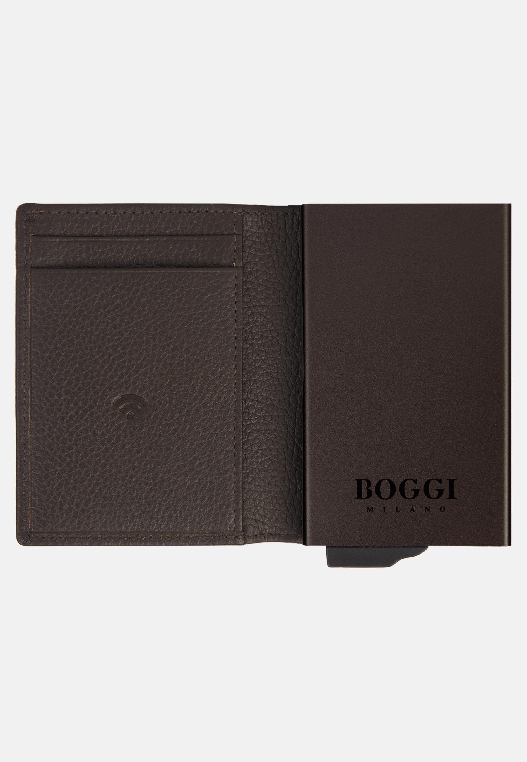 Brown Leather Credit Card Holder, 3901_DKBR, large image number 1
