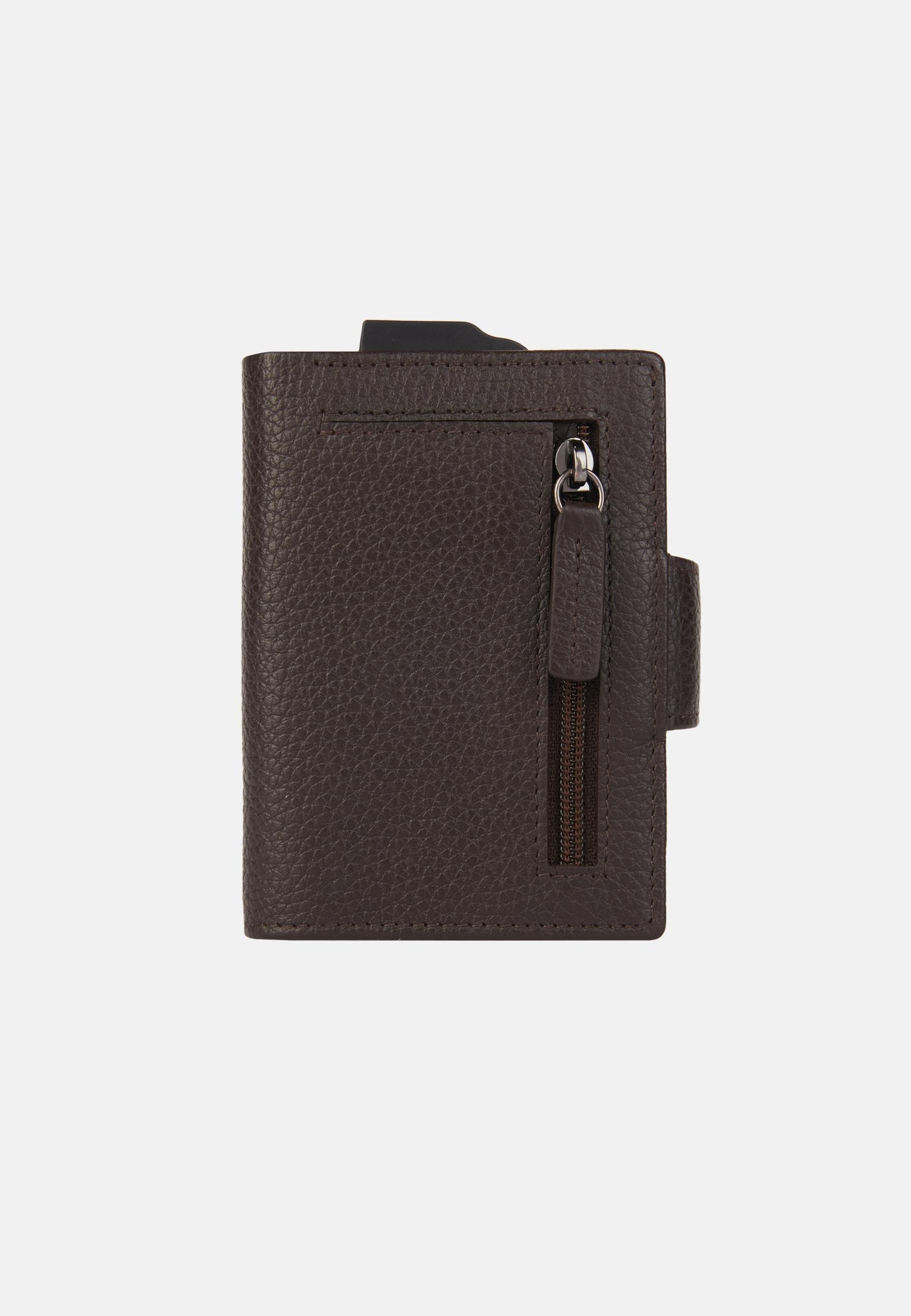Brown Leather Credit Card Holder, 3901_DKBR, large image number 2