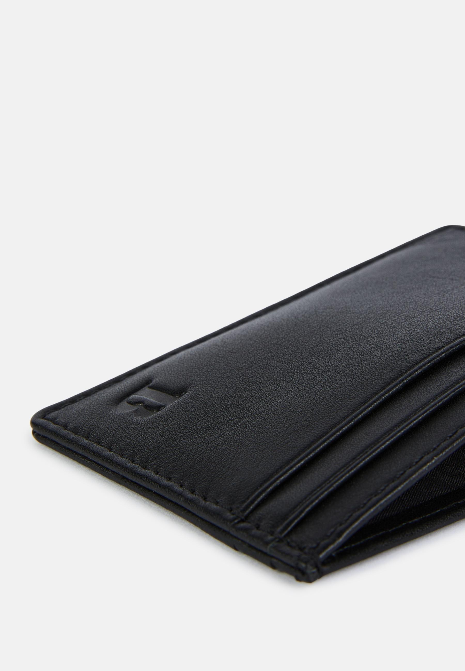 Leather Credit Card Holder Black, Black, large image number 2