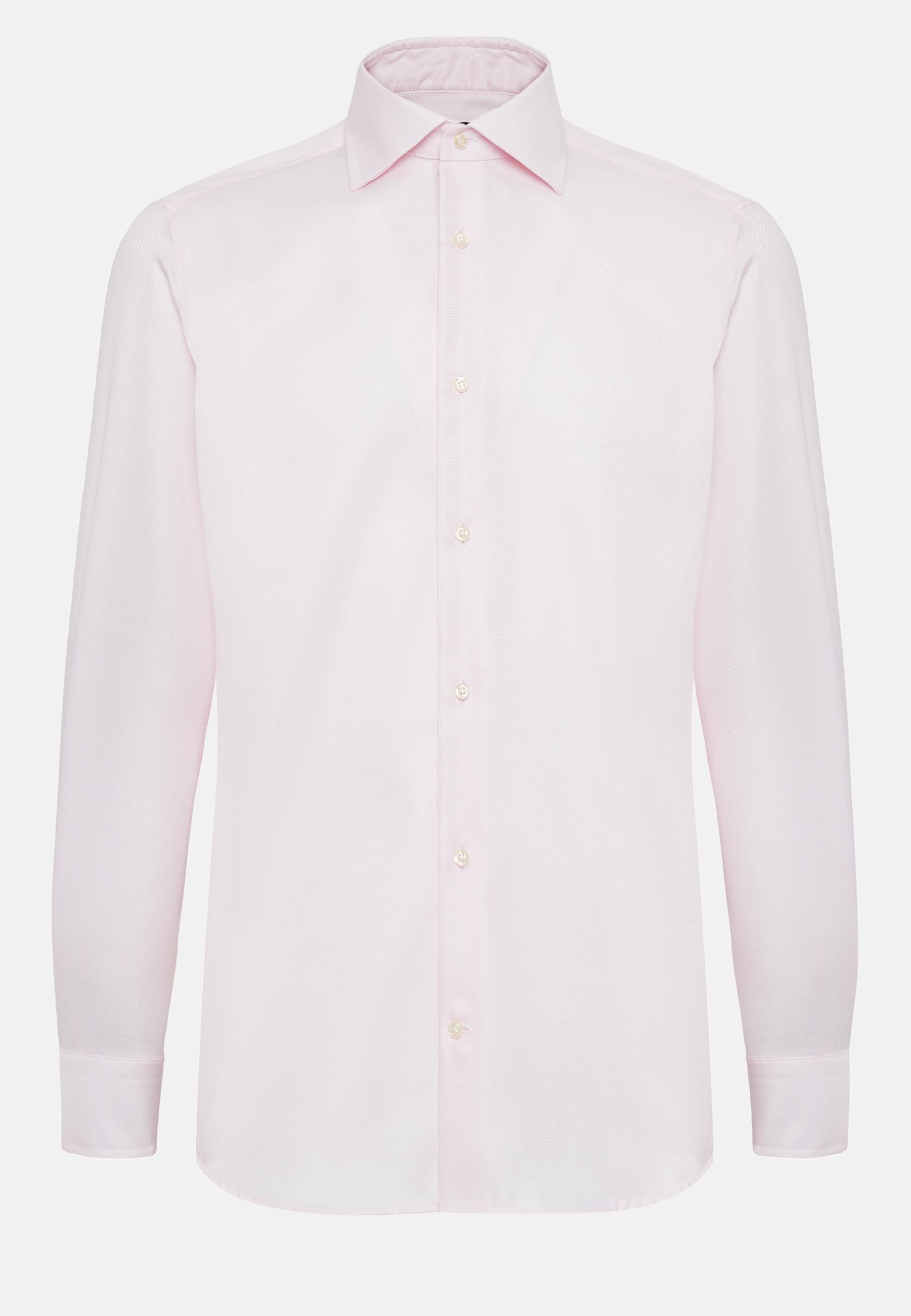 Boggi Milano - Pink Slim Fit Dobby Cotton Shirt