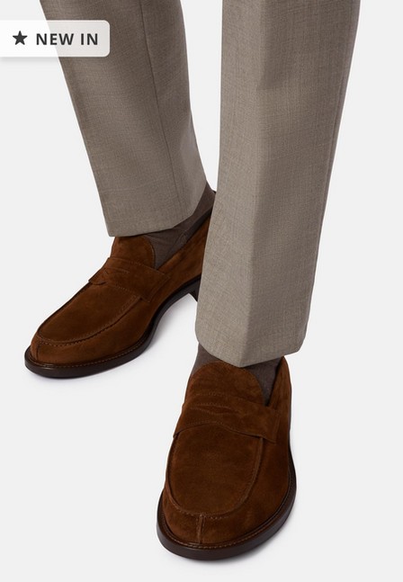 Boggi Milano - Brown Suede Leather Loafers