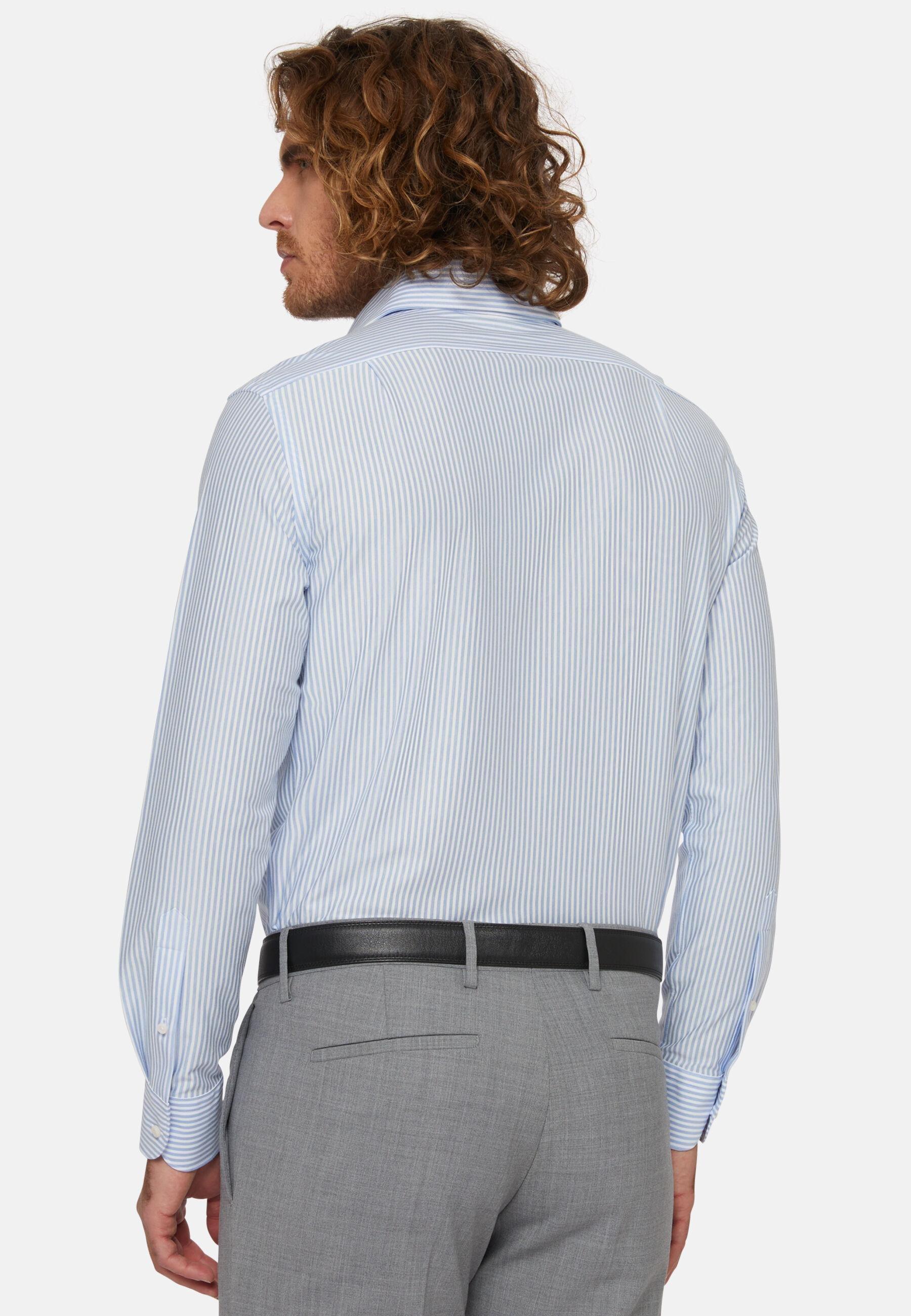 Regular Fit Japanese Jersey Polo Shirt Blue, 3901_LTBL, large image number 3