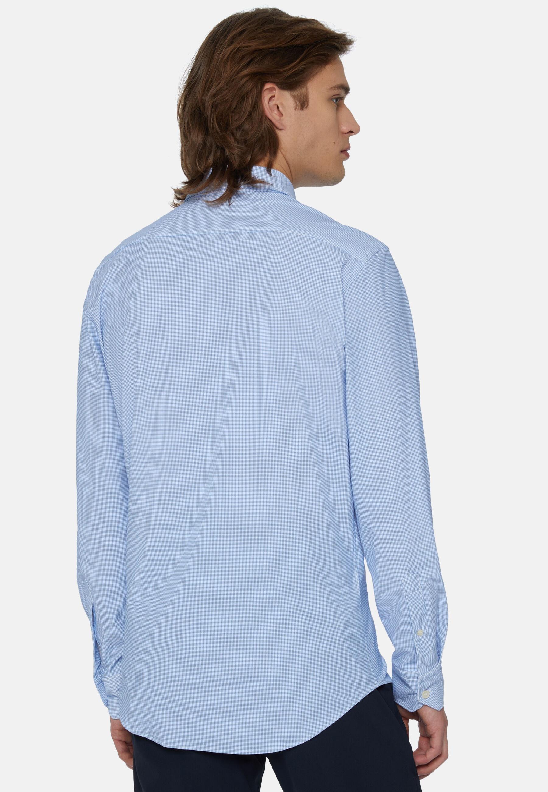 Shirt In Stretch Nylon Blue, Light Blue, large image number 3