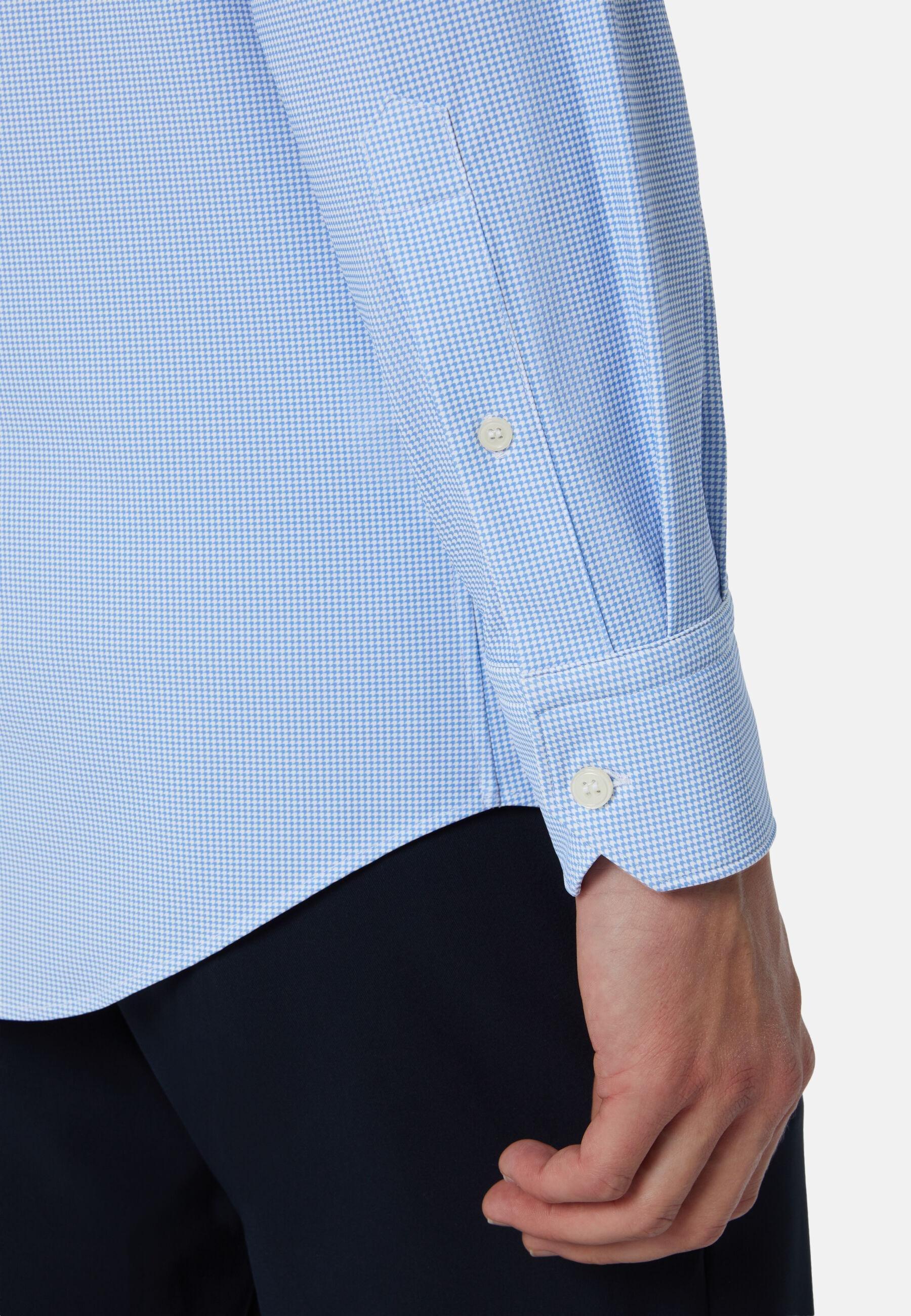 Shirt In Stretch Nylon Blue, Light Blue, large image number 5