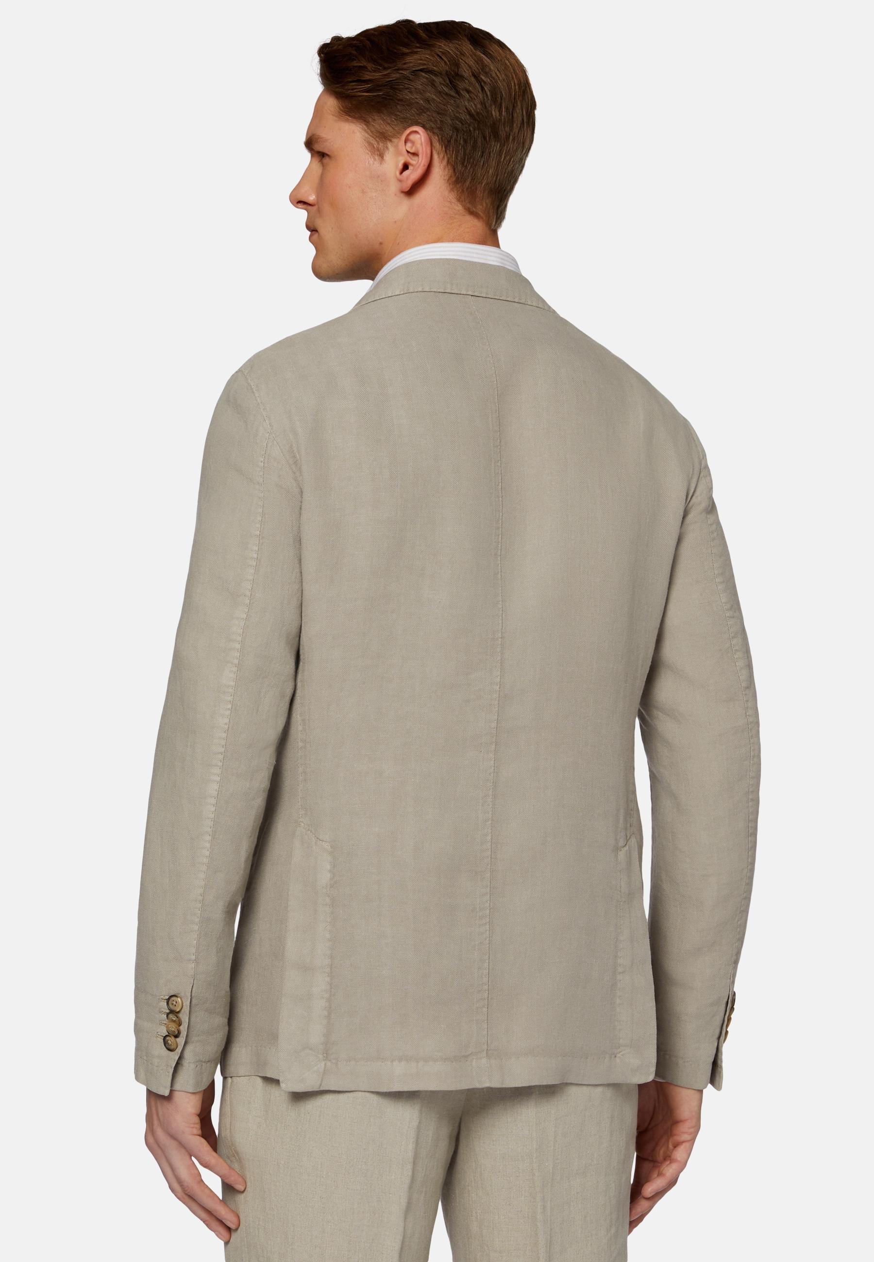 Pure Linen Jacket Beige, , large image number 2