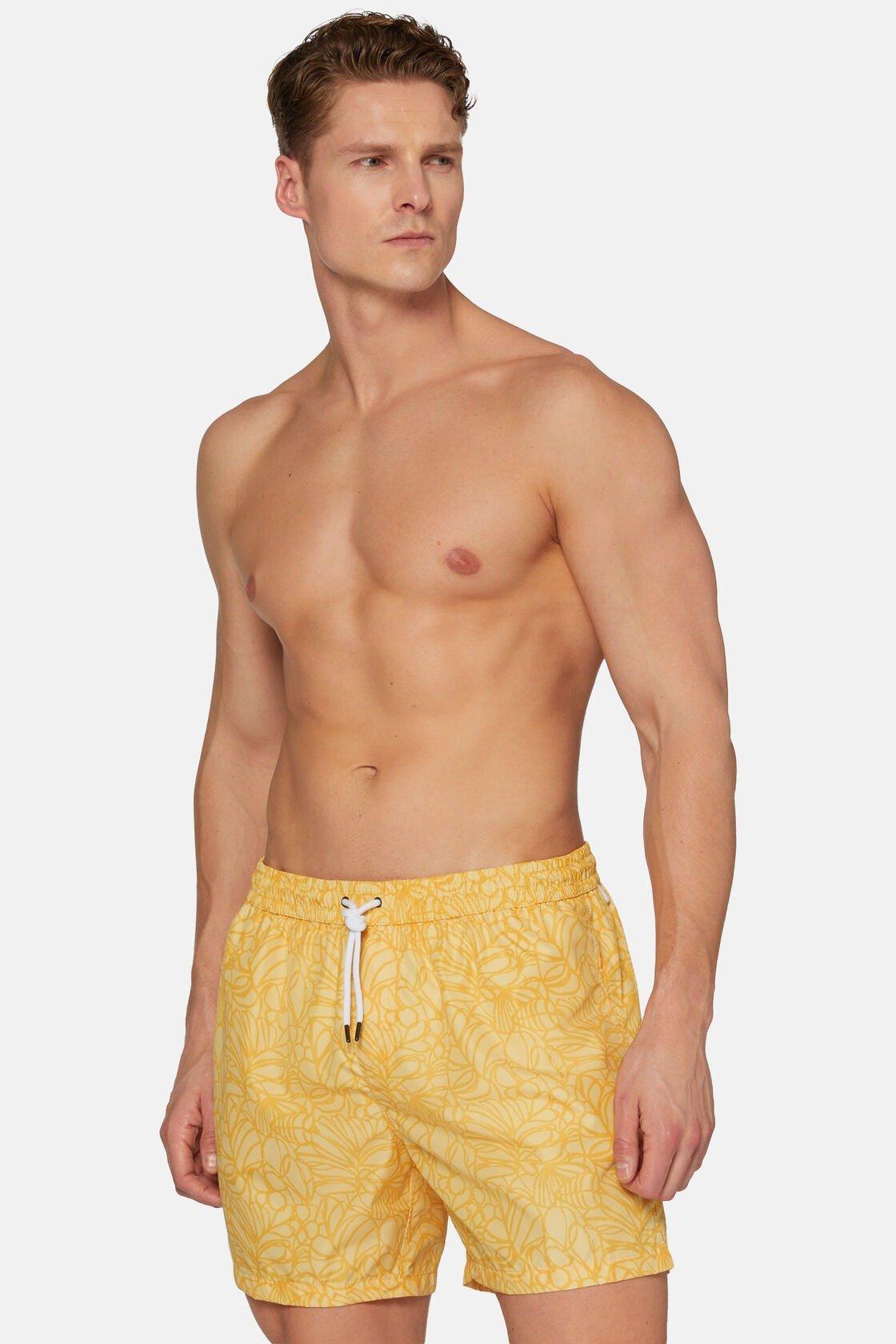Floral Print Swimsuit Yellow, , large image number 0
