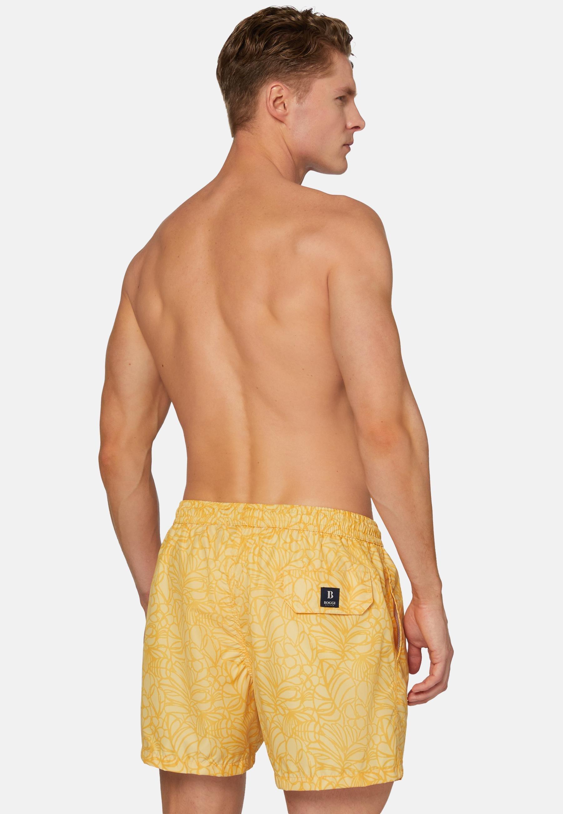 Floral Print Swimsuit Yellow, , large image number 1