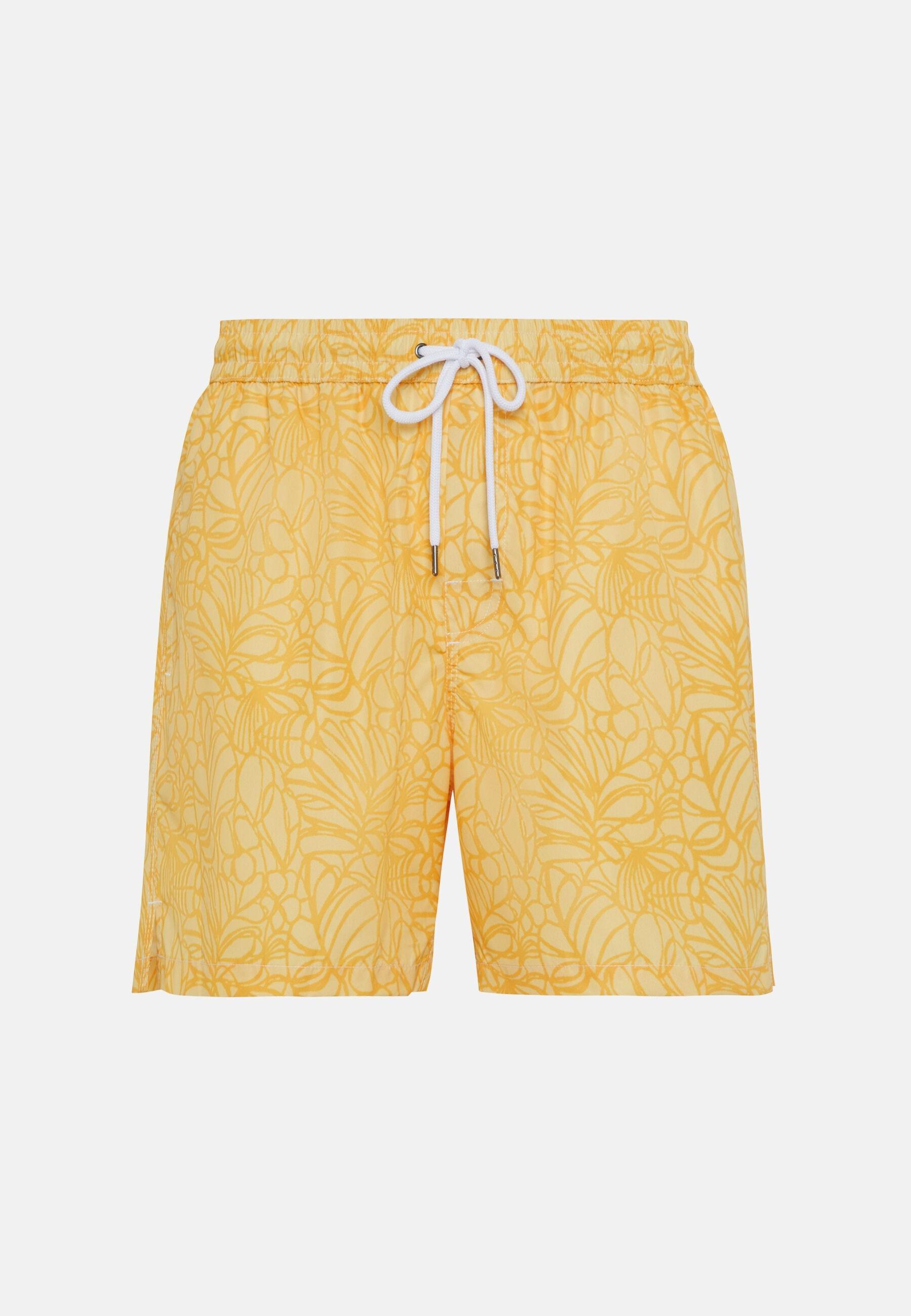 Floral Print Swimsuit Yellow, Yellow, large image number 3