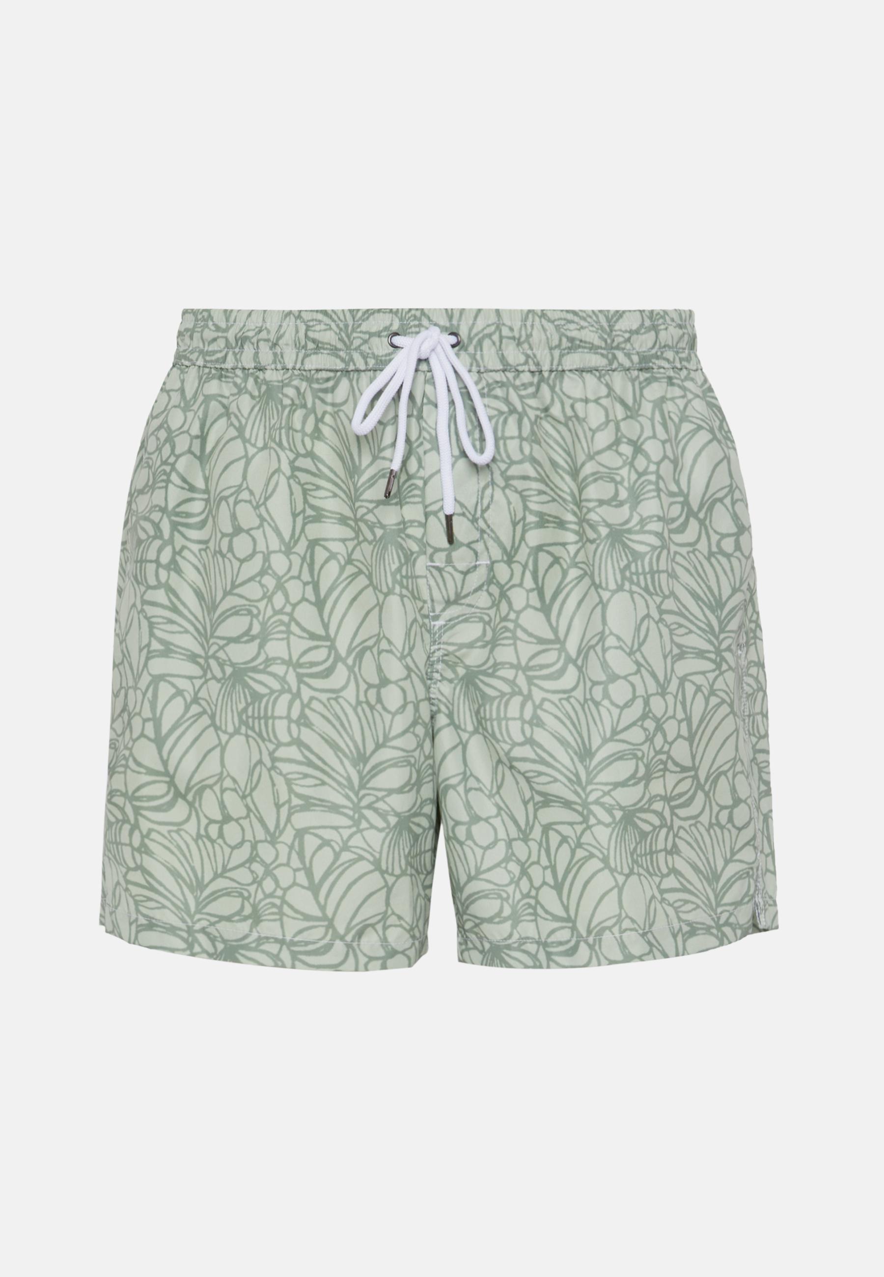 Floral Print Swimsuit Green, Green, large image number 5