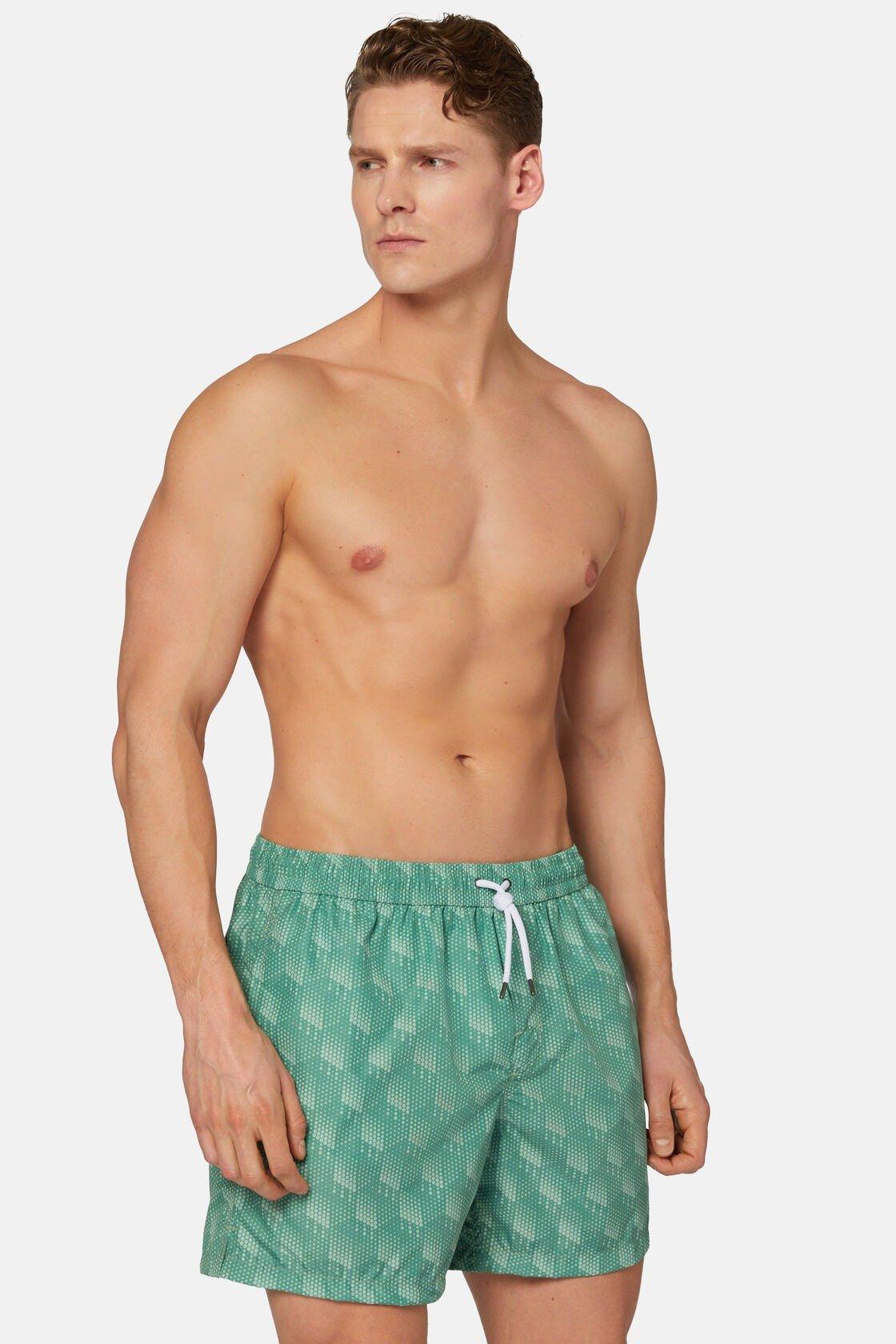 Polka Dot Print Swimsuit Green, , large image number 0