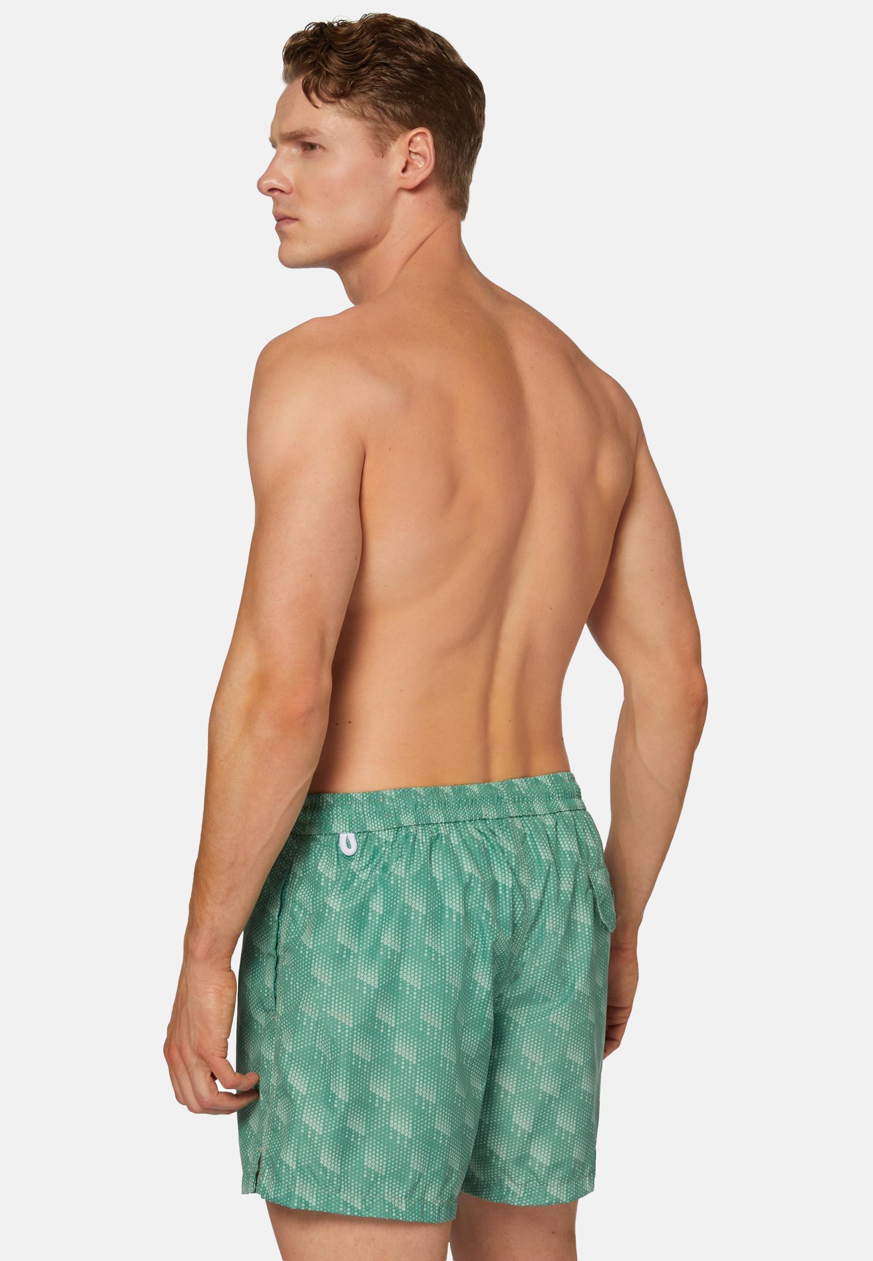 Polka Dot Print Swimsuit Green, , large image number 1
