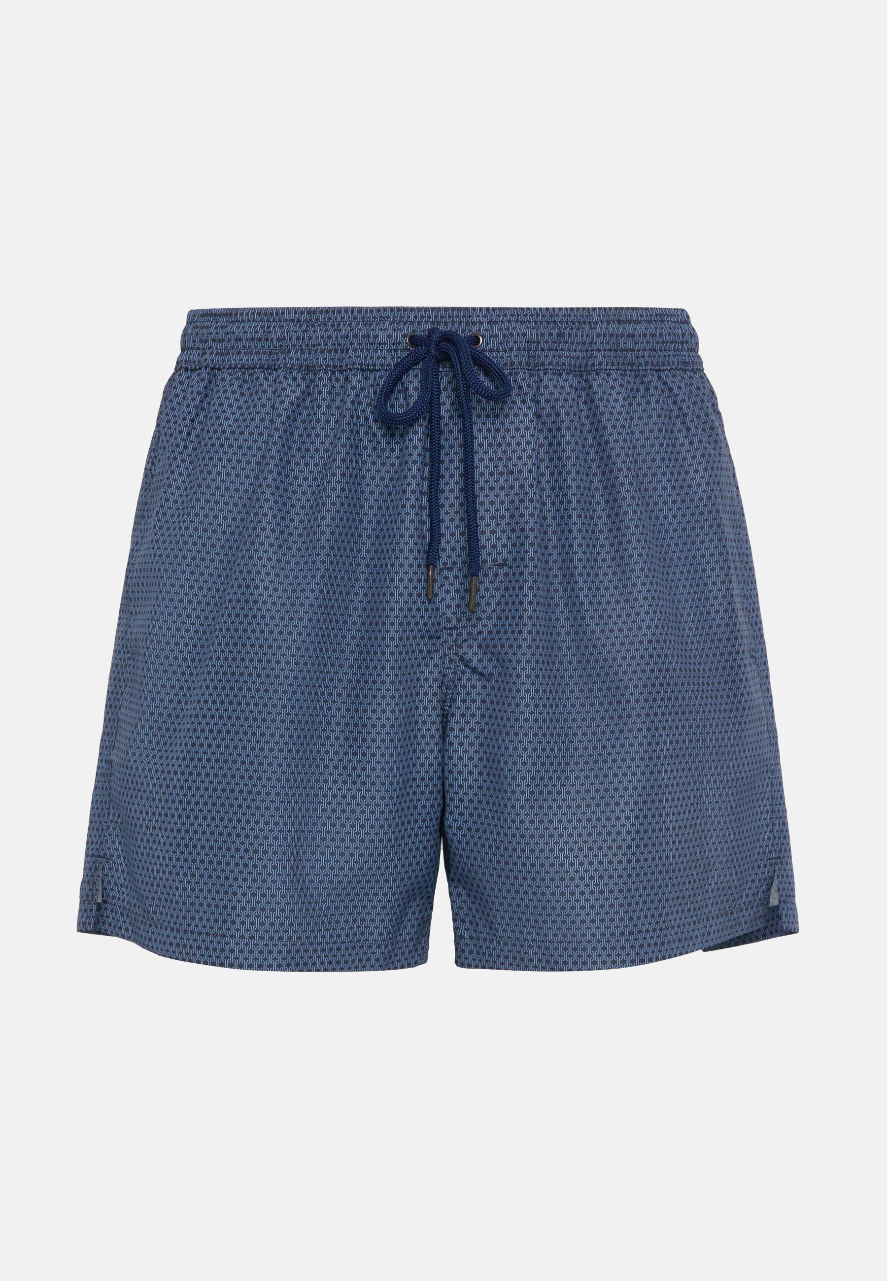 Patterned Print Swimsuit Navy, Navy blue, large image number 2