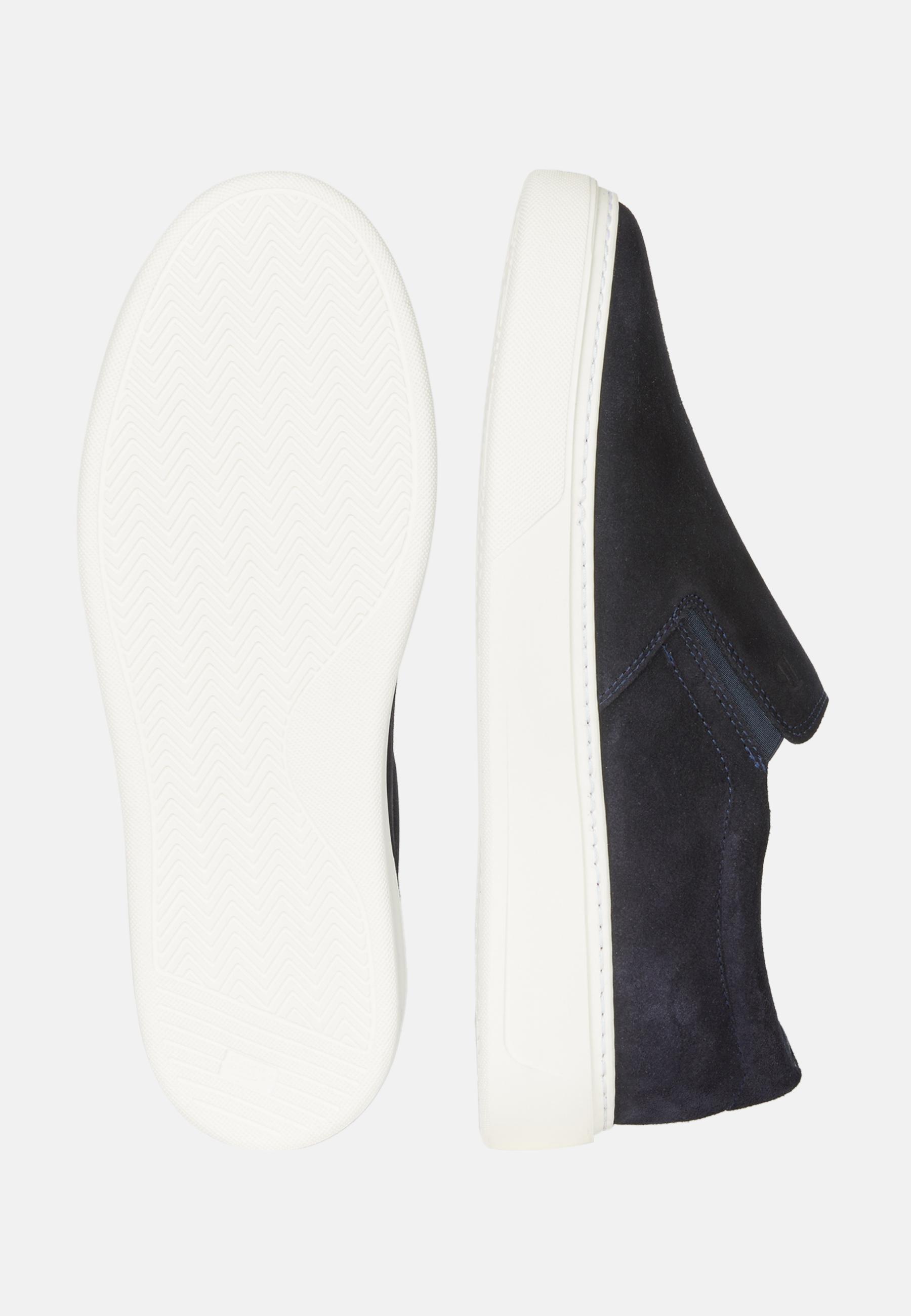 Boggi Milano - Navy Suede Leather Slip-Ons