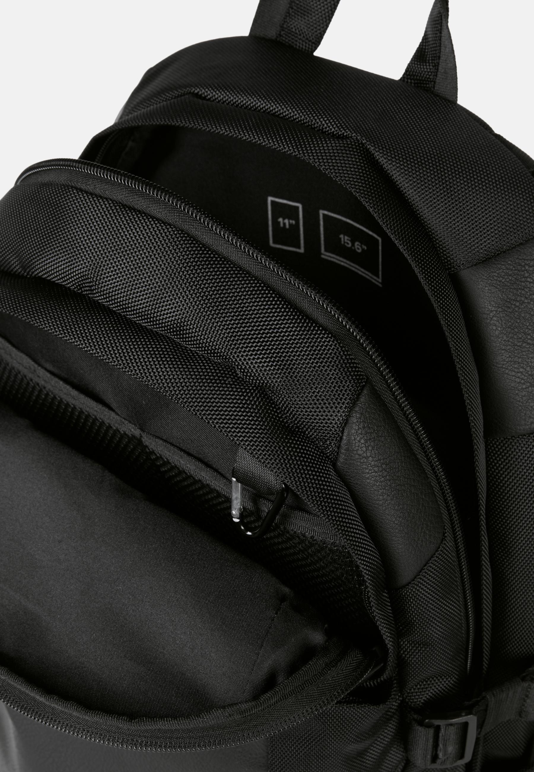 Black Backpack In Technical Fabric, Black, large image number 1