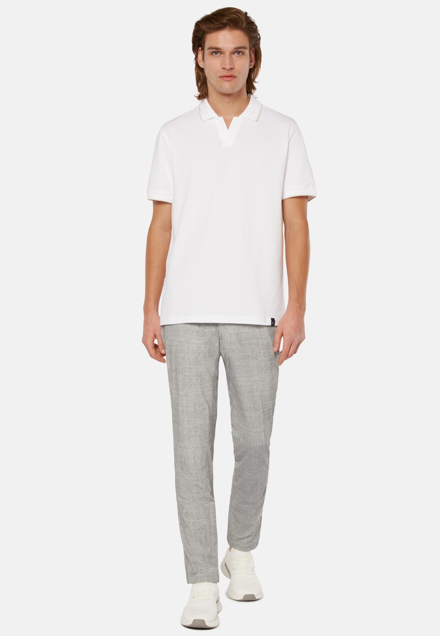 B-Tech Stretch Nylon Trousers Grey, Light grey, large image number 1