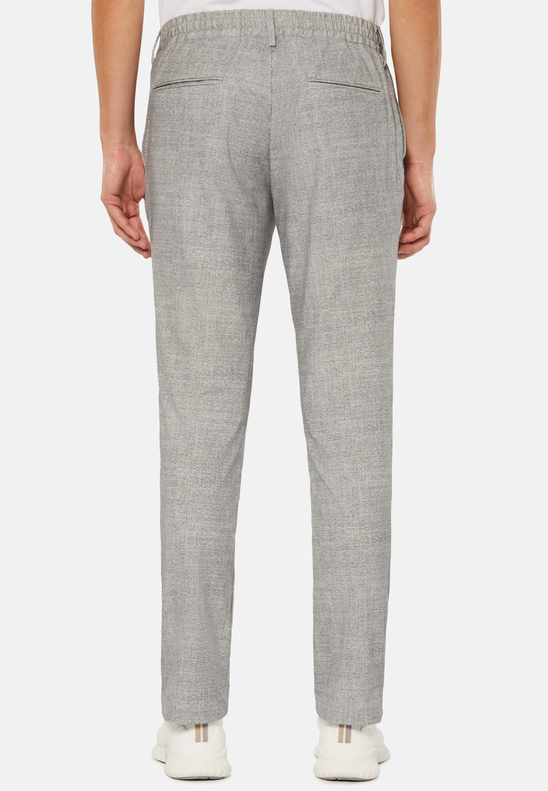 B-Tech Stretch Nylon Trousers Grey, Light grey, large image number 2