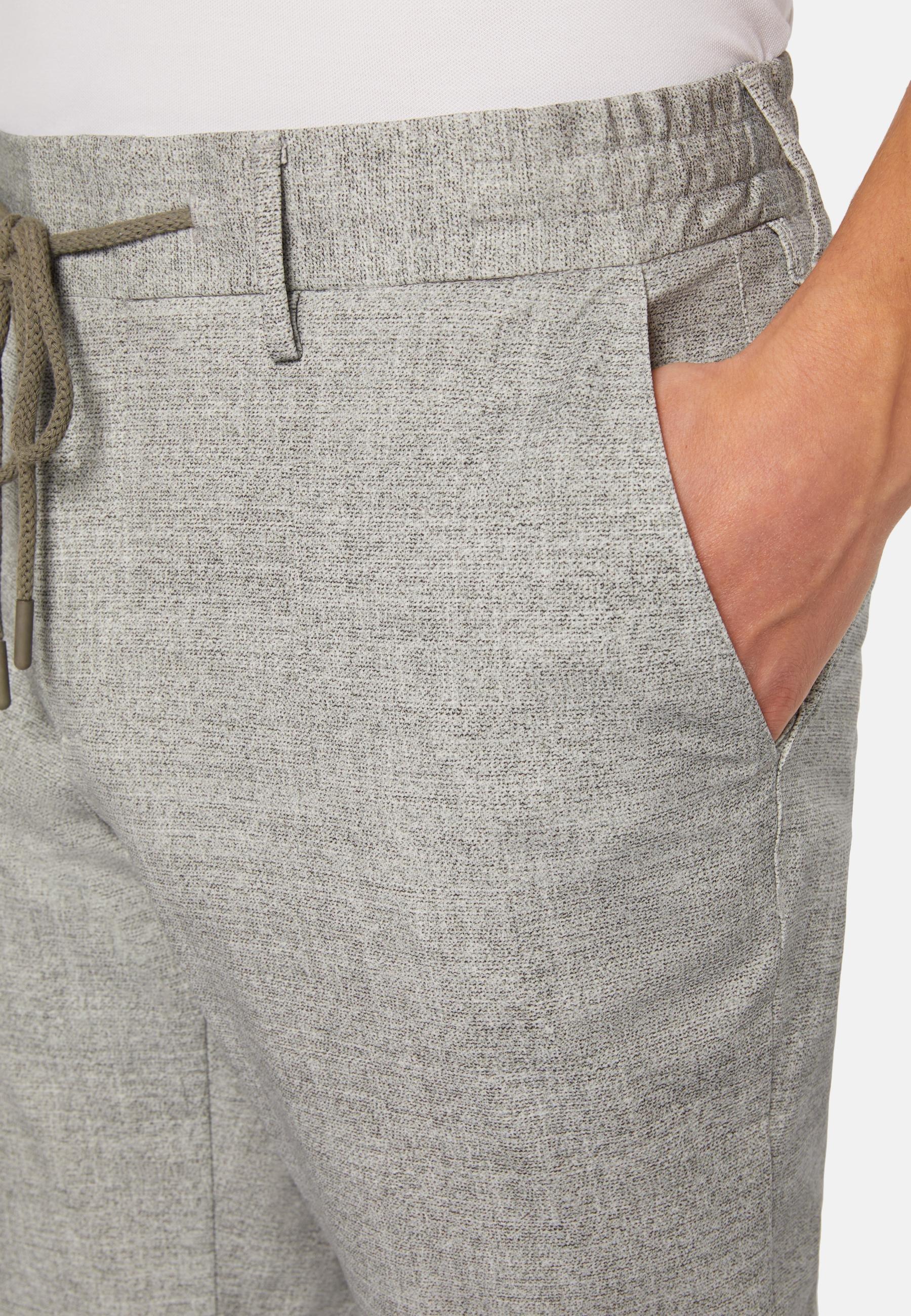 B-Tech Stretch Nylon Trousers Grey, Light grey, large image number 3