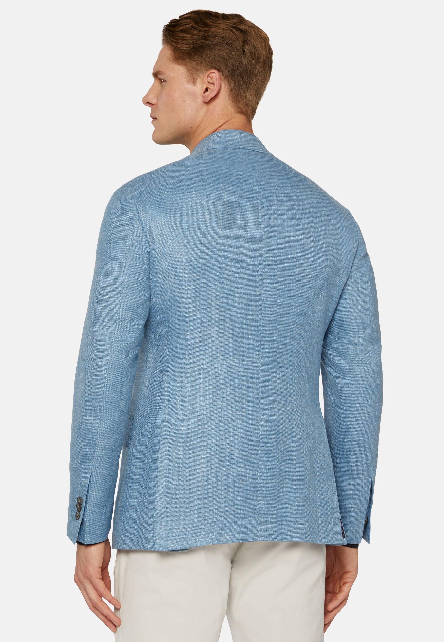 Wool Jacket Blue, Light Blue, large image number 1