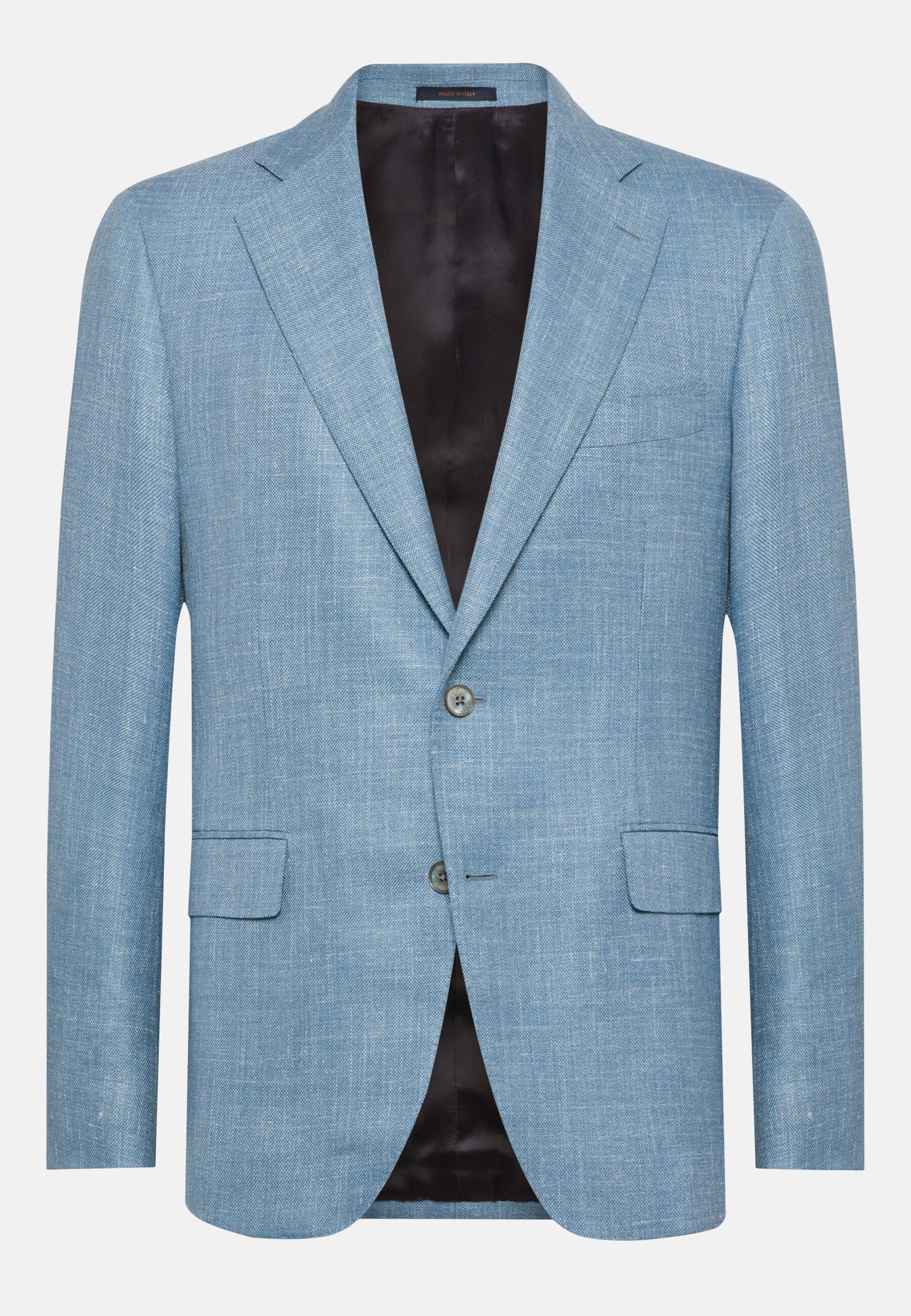 Wool Jacket Blue, Light Blue, large image number 3
