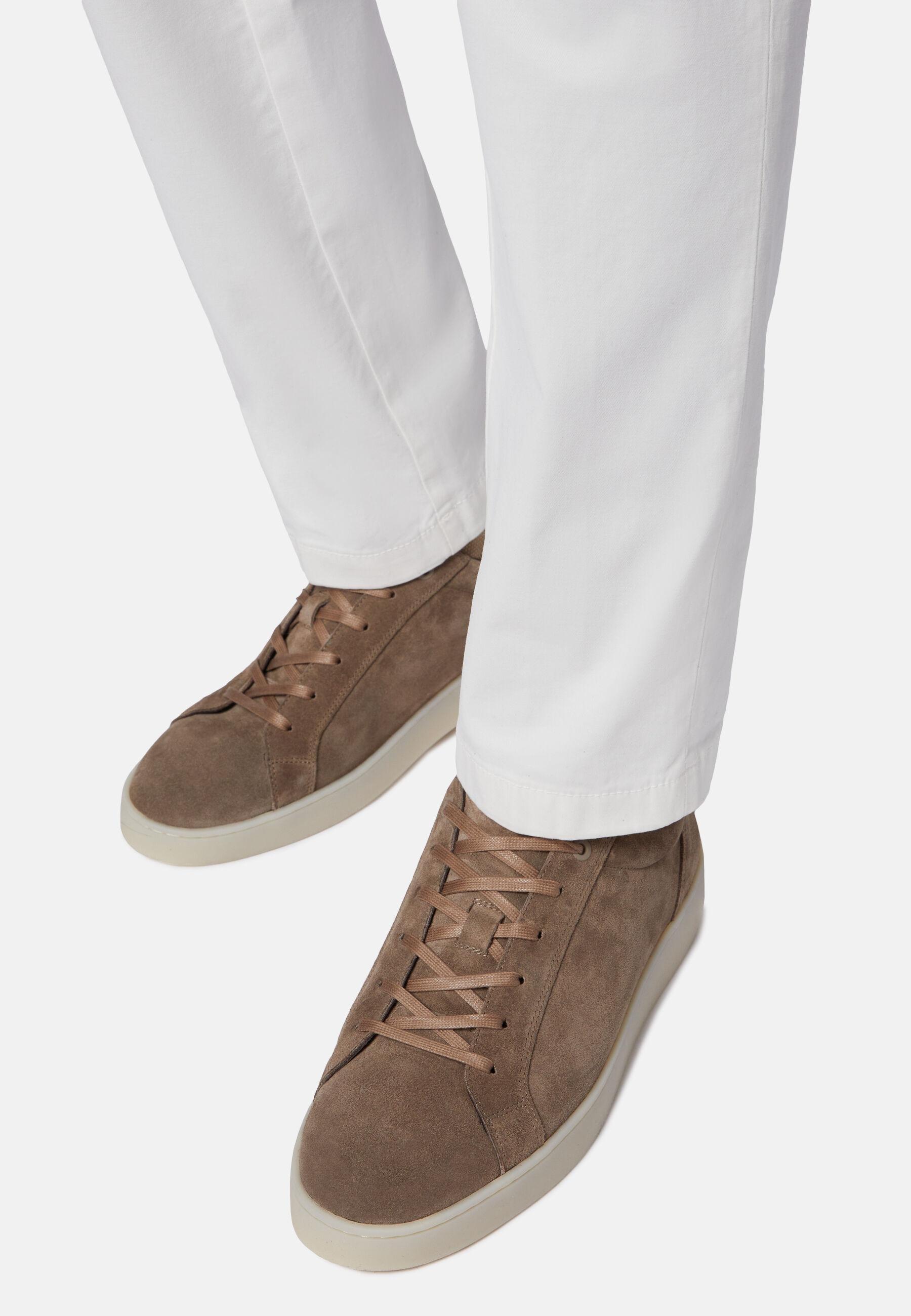 Suede Trainers Brown, Taupe, large image number 0