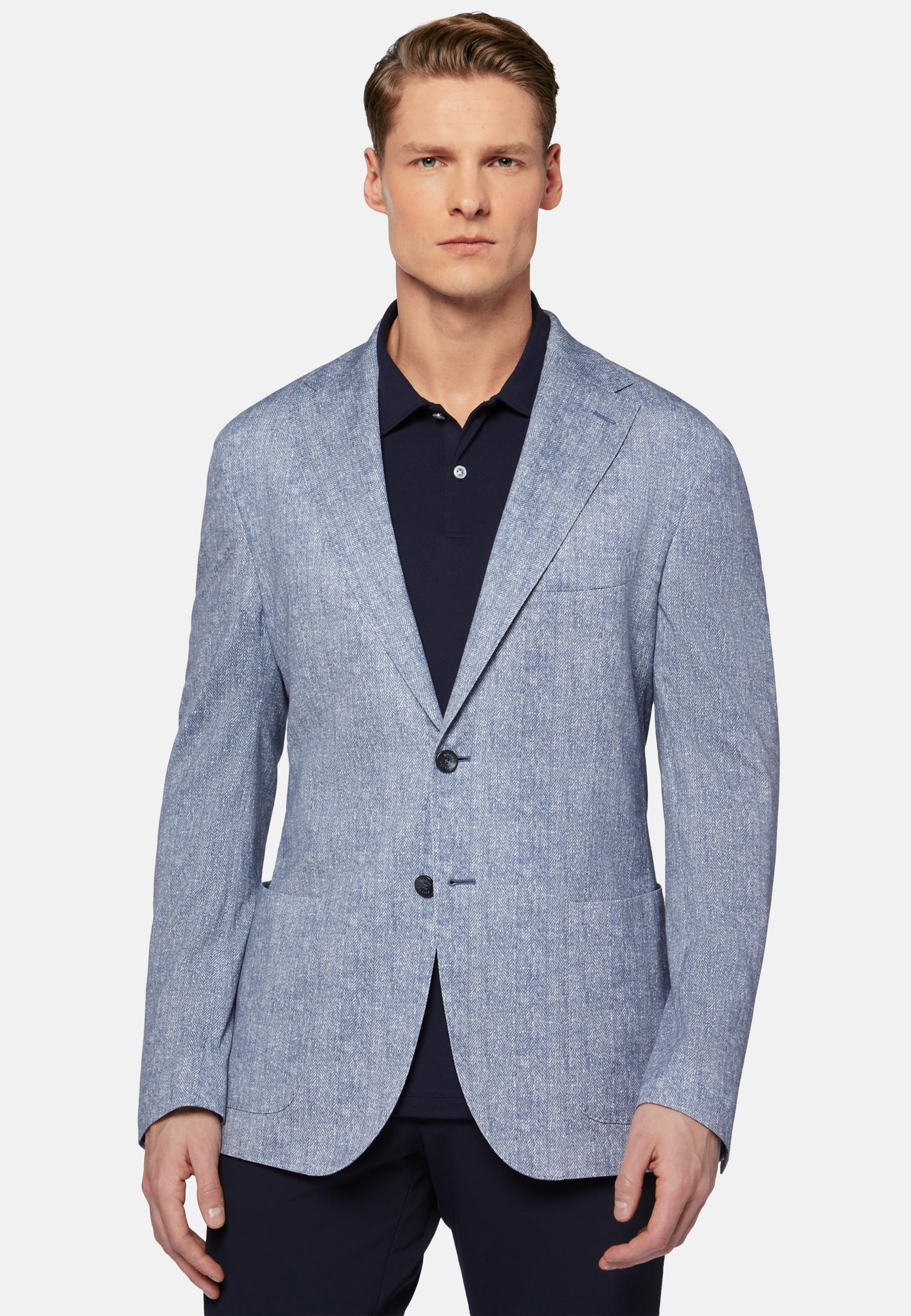 Printed Jacket Blue, , large image number 0