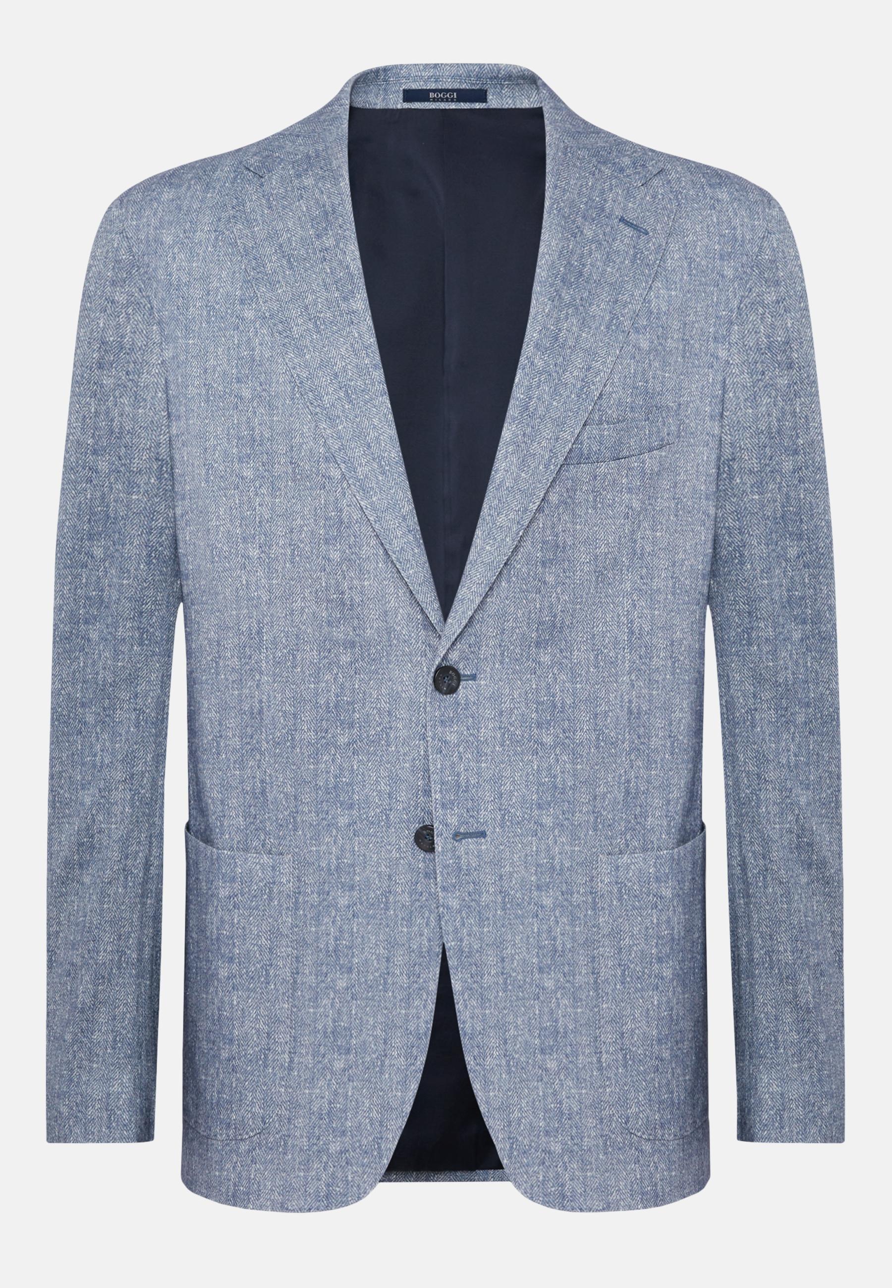 Printed Jacket Blue, , large image number 3