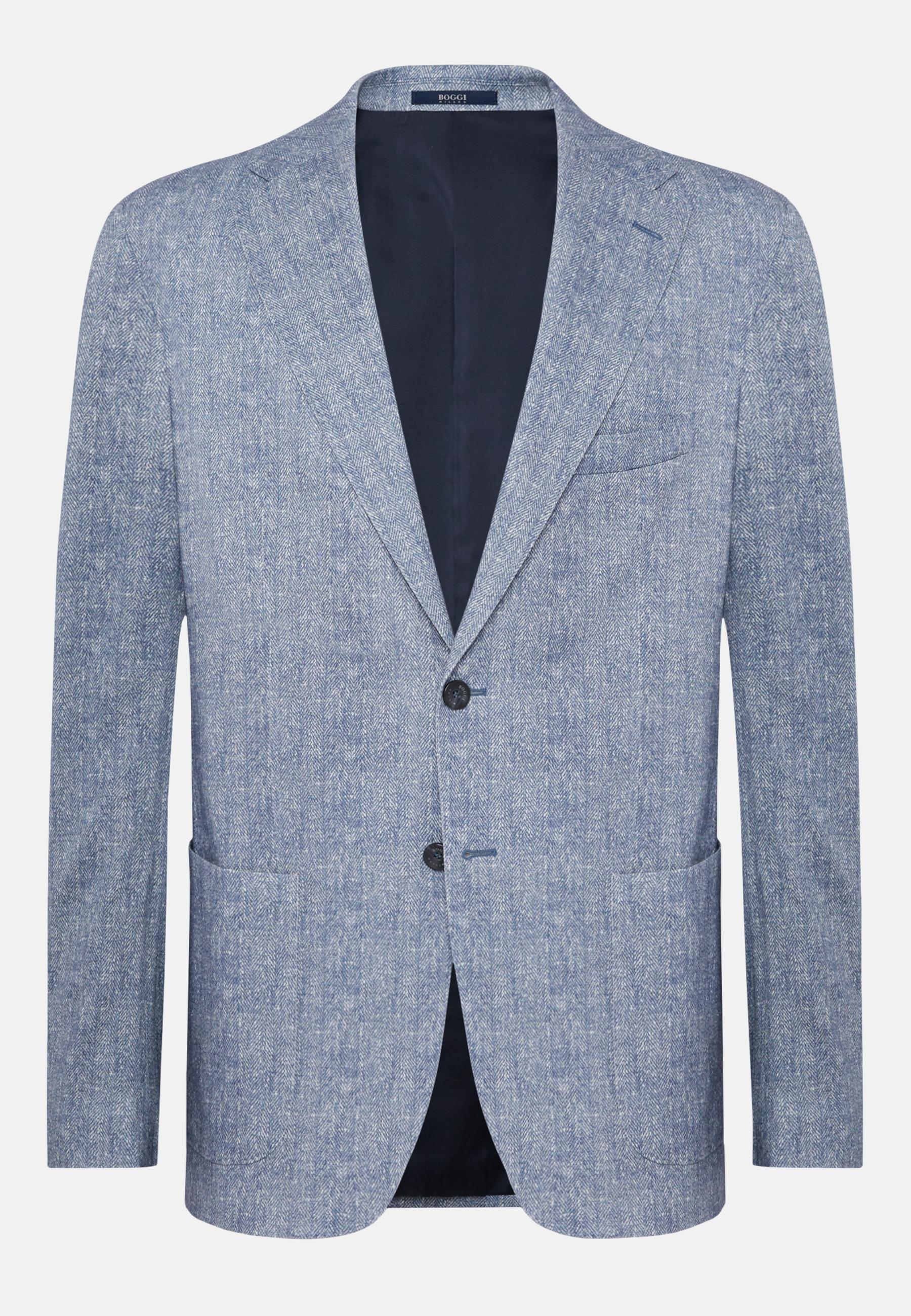 Boggi Milano - Blue Printed Jacket