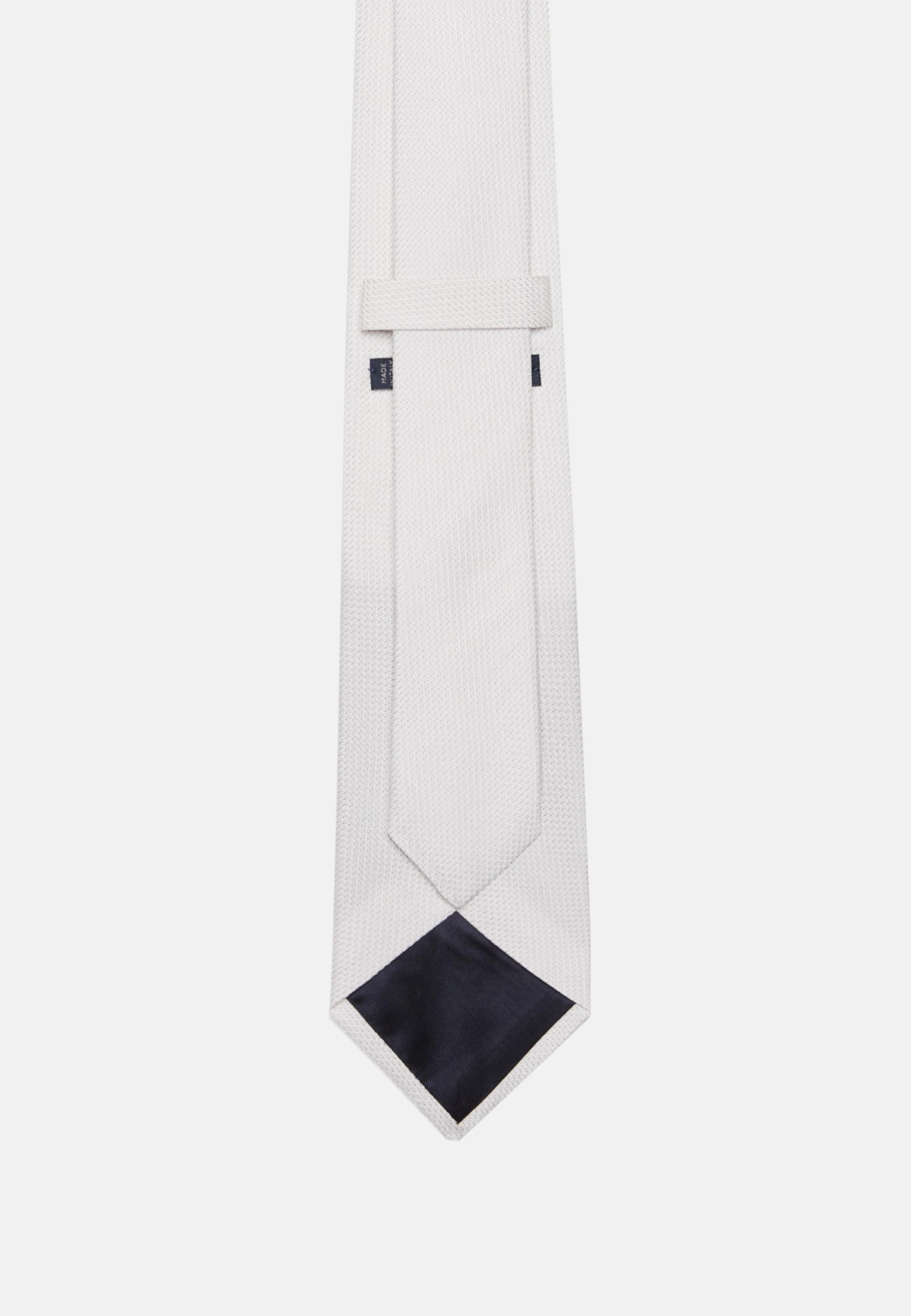 Silver Silk Ceremonial Tie, Silver, large image number 1