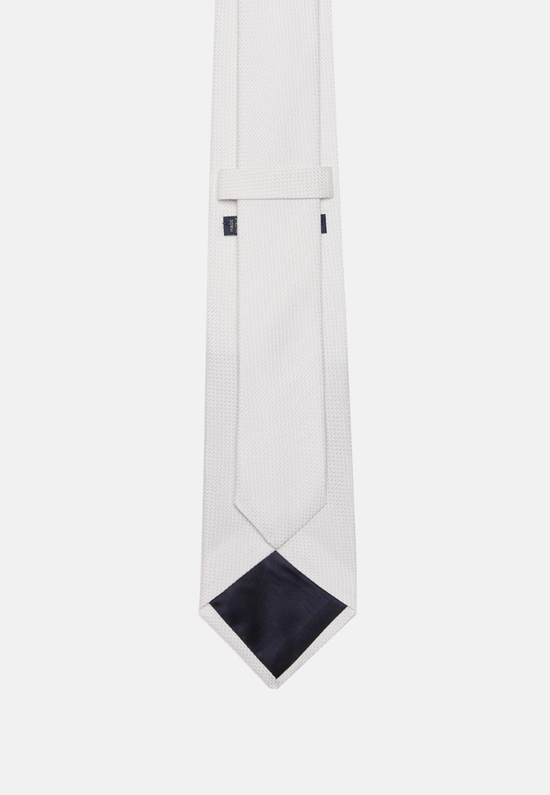 Silk Ceremonial Tie Silver, Silver, medium