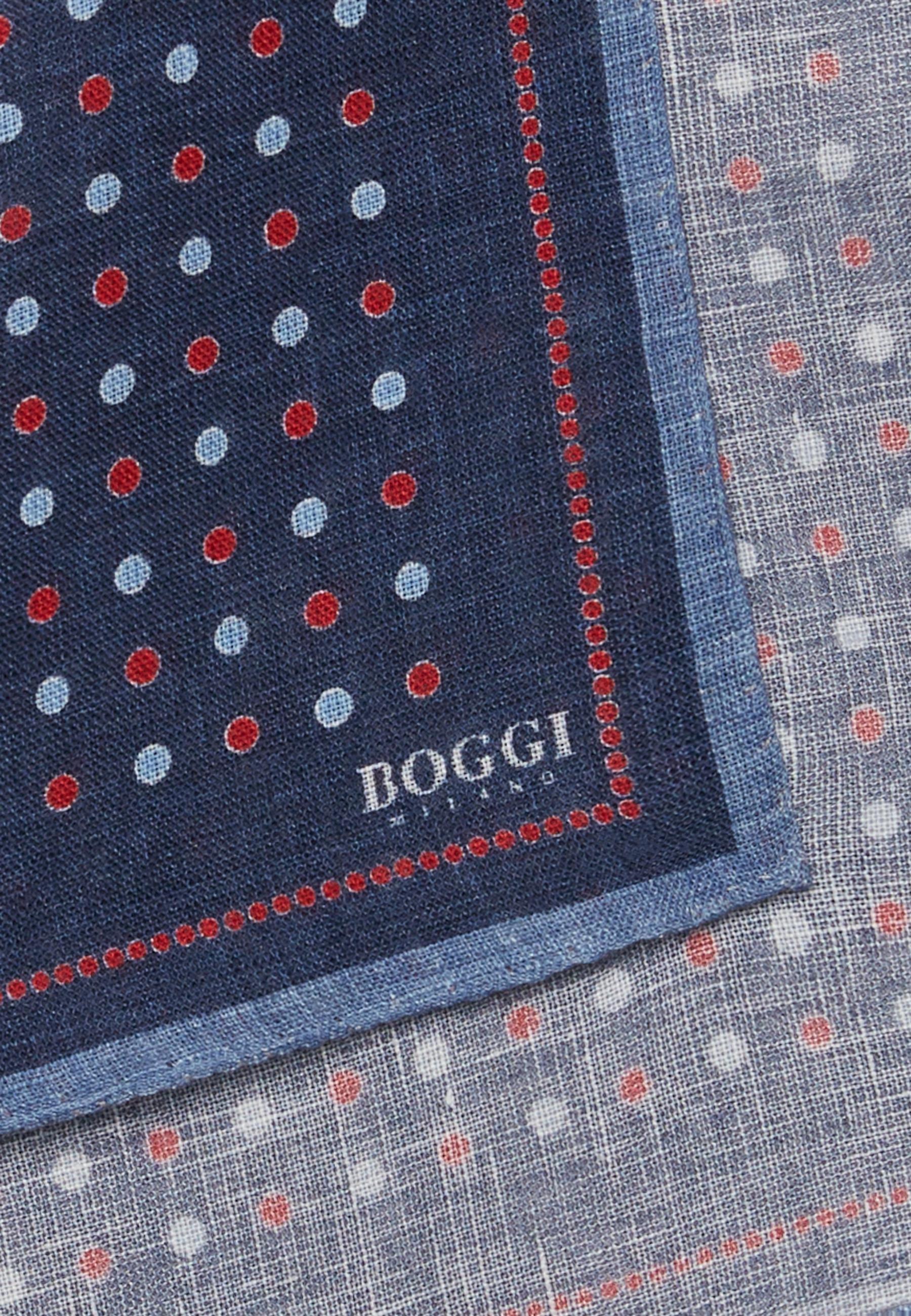 Polka Dot Linen Pocket Square Burgundy, Burgundy, large image number 3