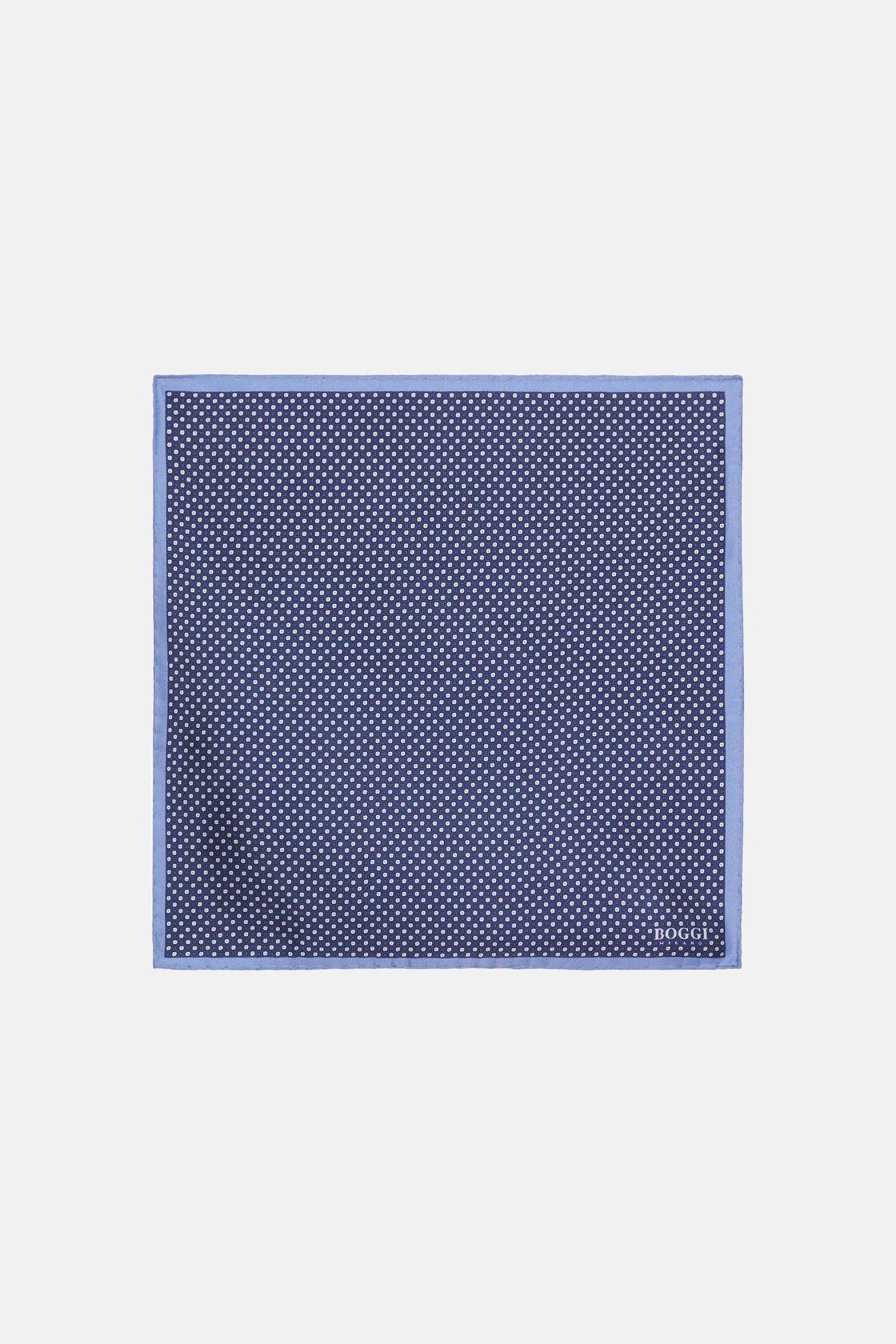 Boggi Milano - Navy Floral Silk Pocket Square