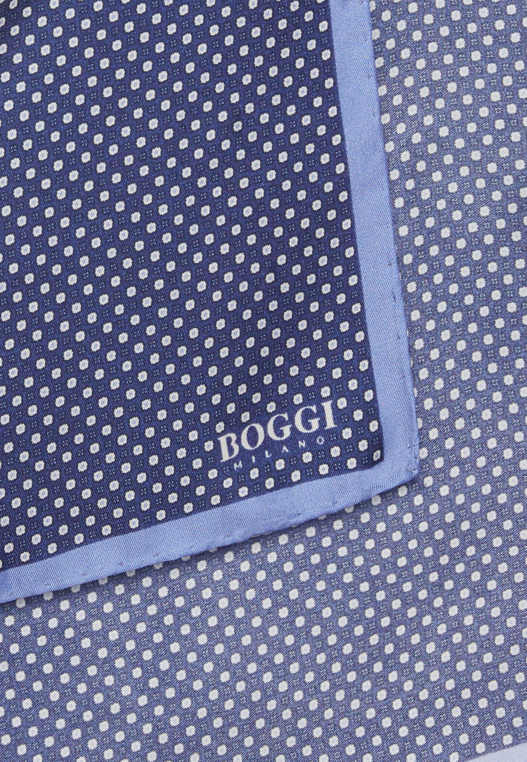 Boggi Milano - Navy Floral Silk Pocket Square