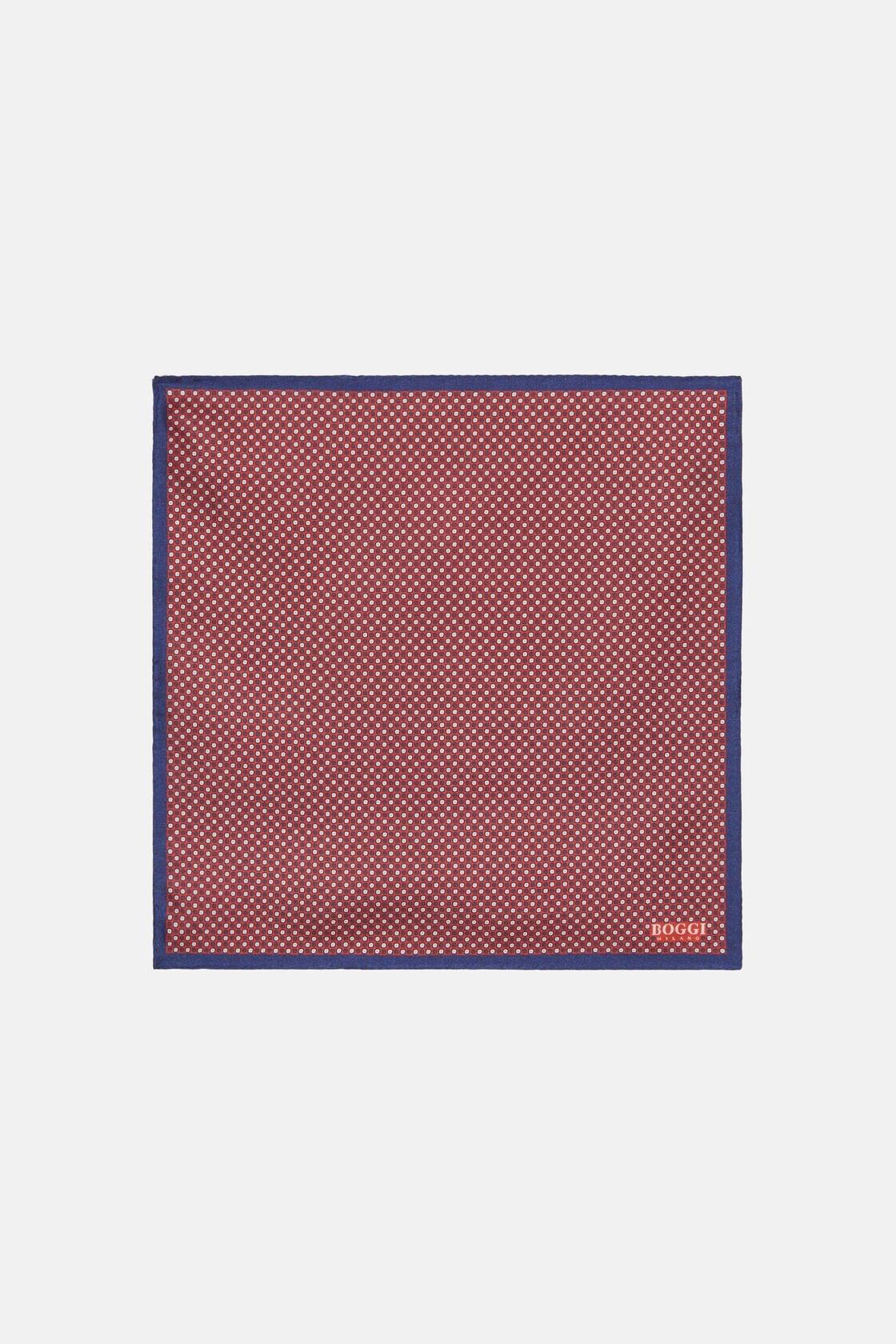 Boggi Milano - Burgundy Floral Silk Pocket Square